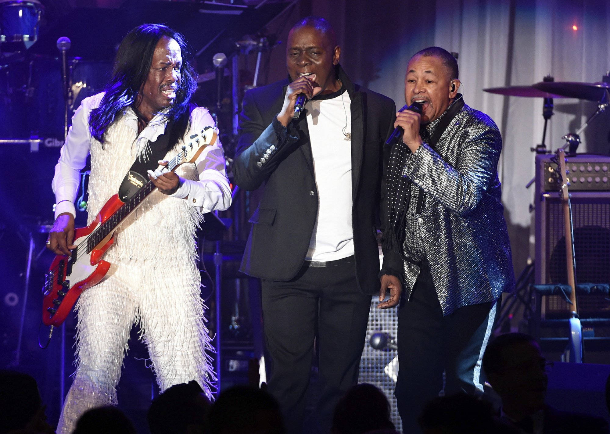 Earth, Wind And Fire, concert stage, guitars, Full HD Desktop Wallpaper