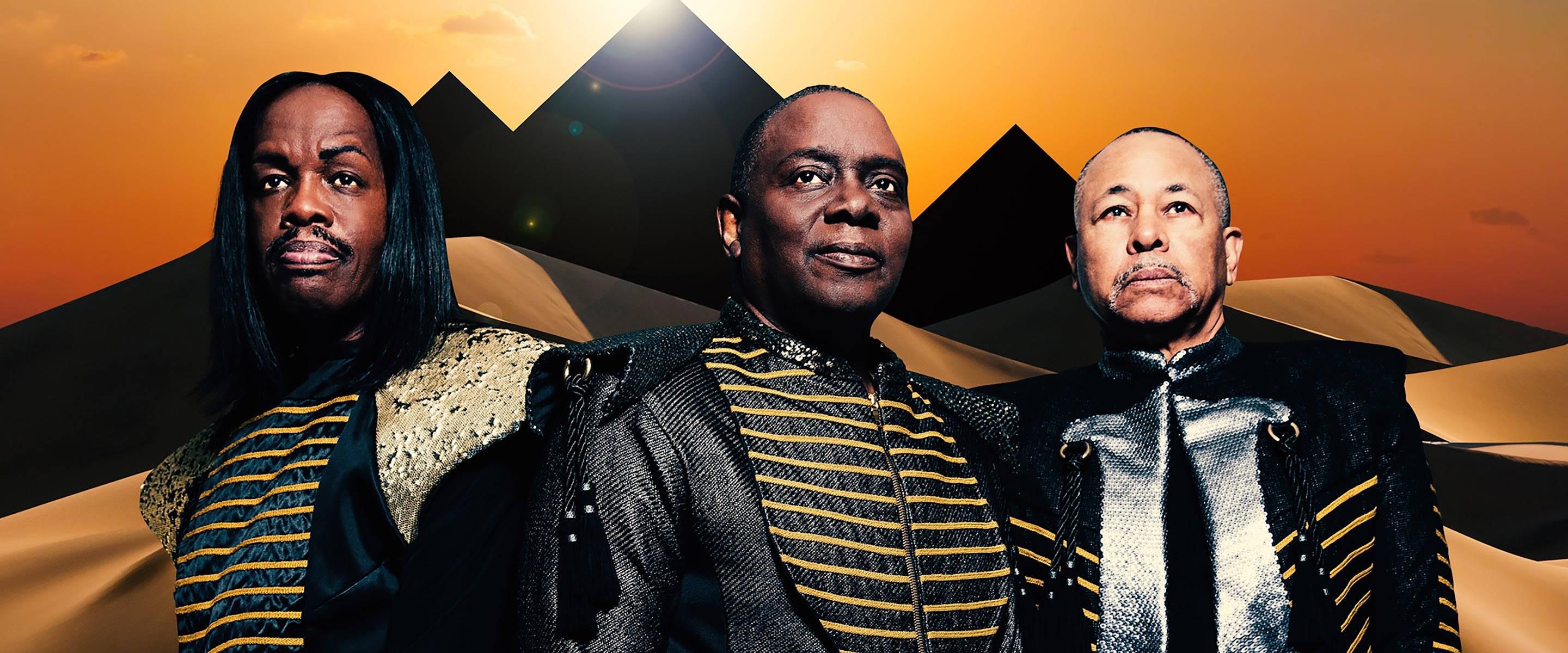 Earth, Wind And Fire, Colgate Concert, desert sunset, 2K Desktop Wallpaper