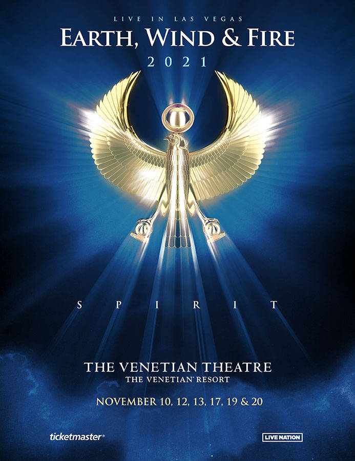 Earth, Wind & Fire, 2021 Concert, golden winged angelic figure, SD Phone Wallpaper