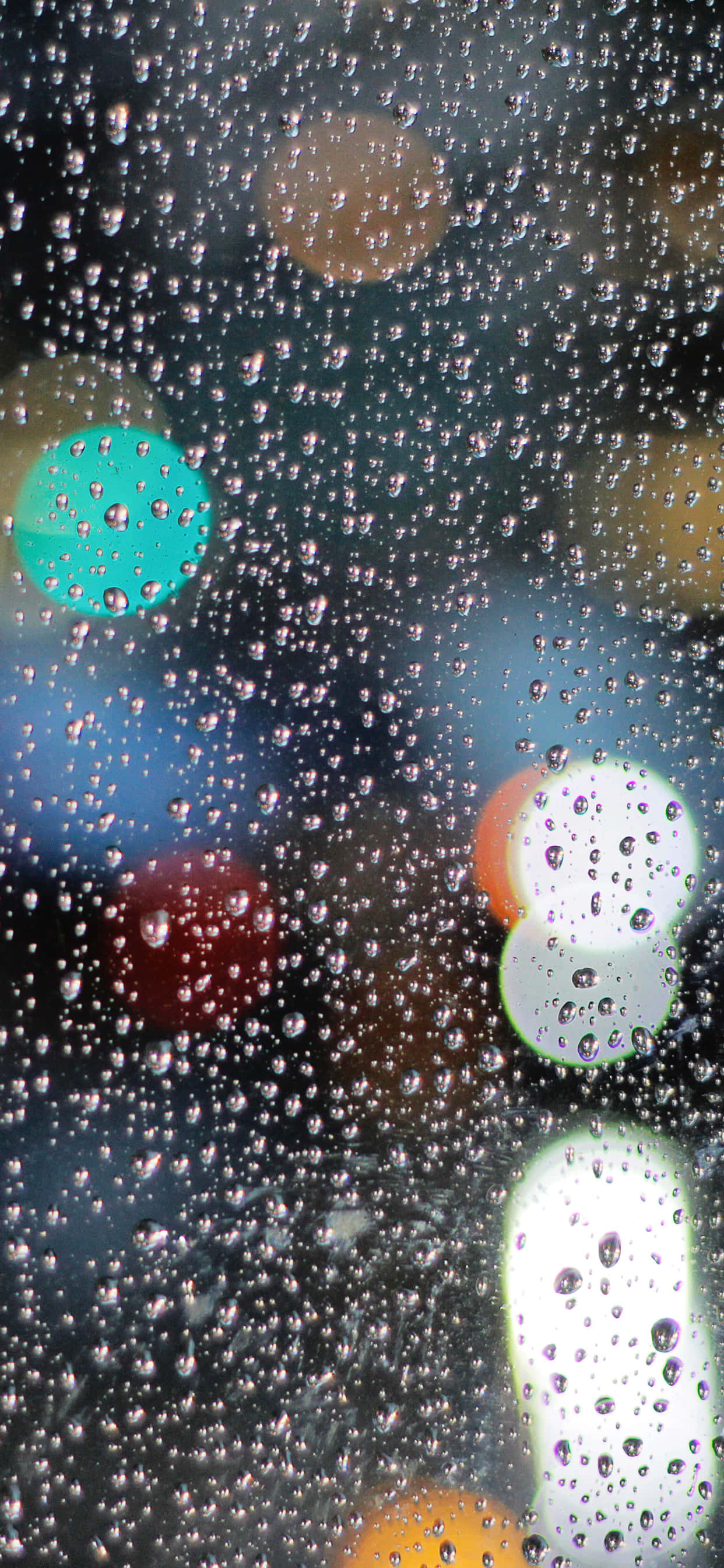 iPhone XS Max, water drops, window, 2K Phone Wallpaper