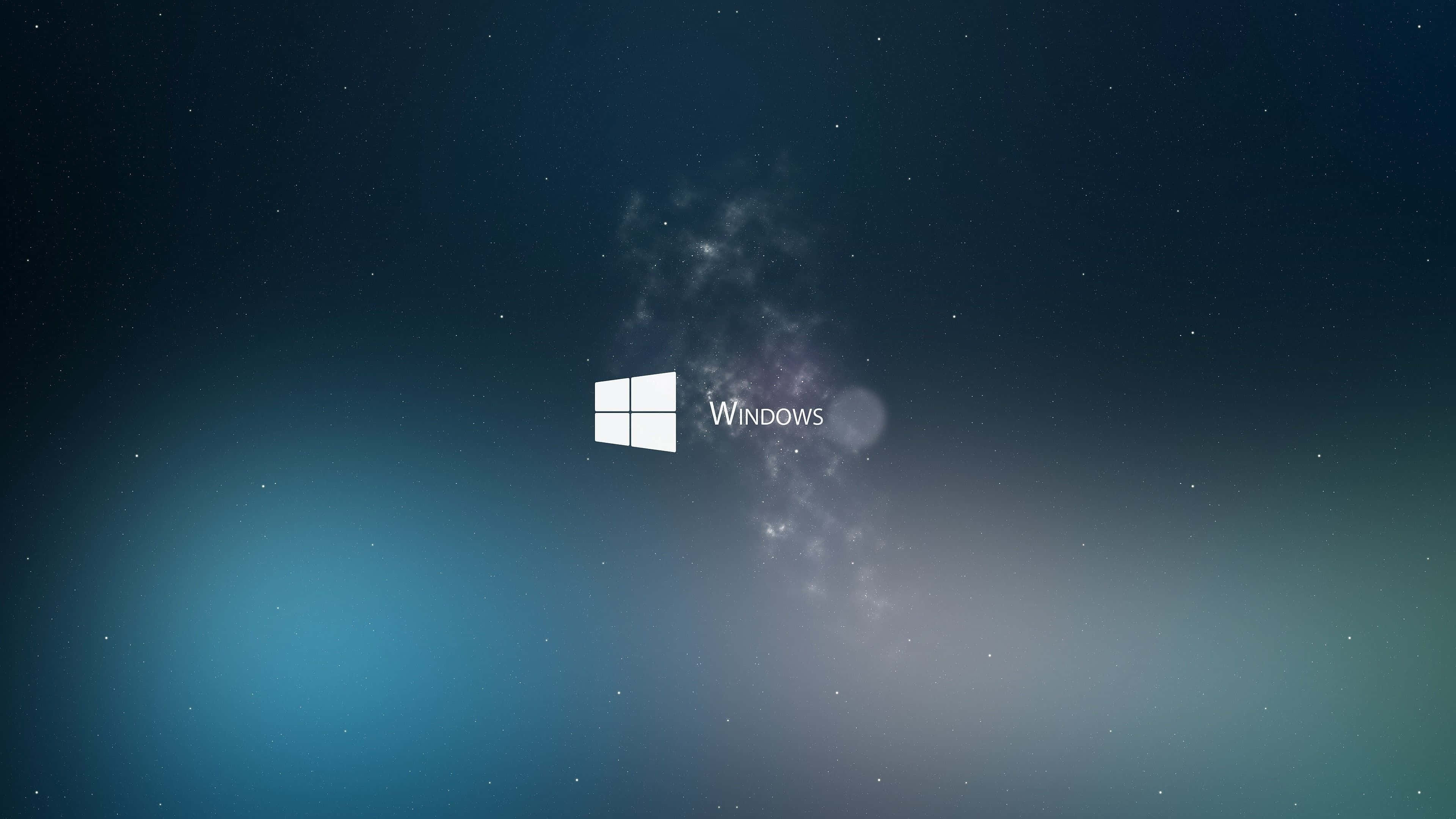 Windows 1, starry cosmic backdrop, nebulae, 4K Desktop Wallpaper