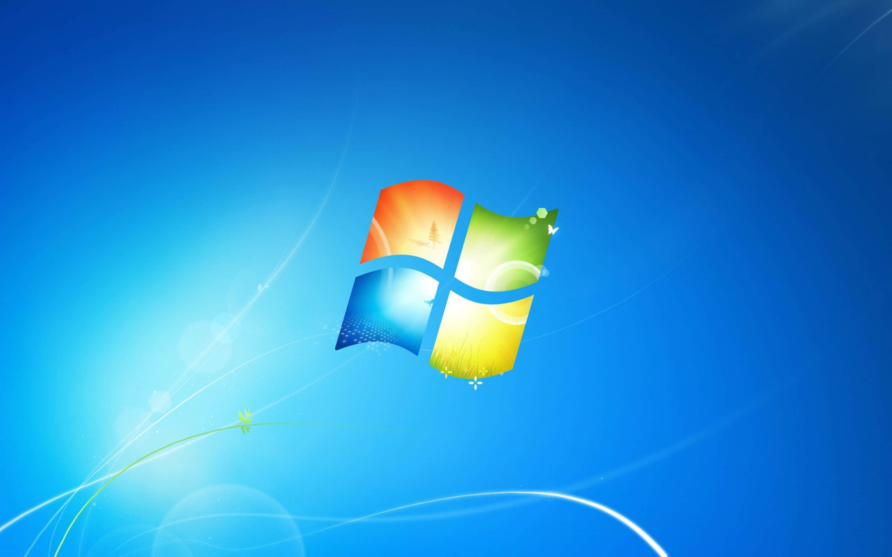Windows 1, Vibrant Windows logo, swirly patterns, 2K Desktop Wallpaper