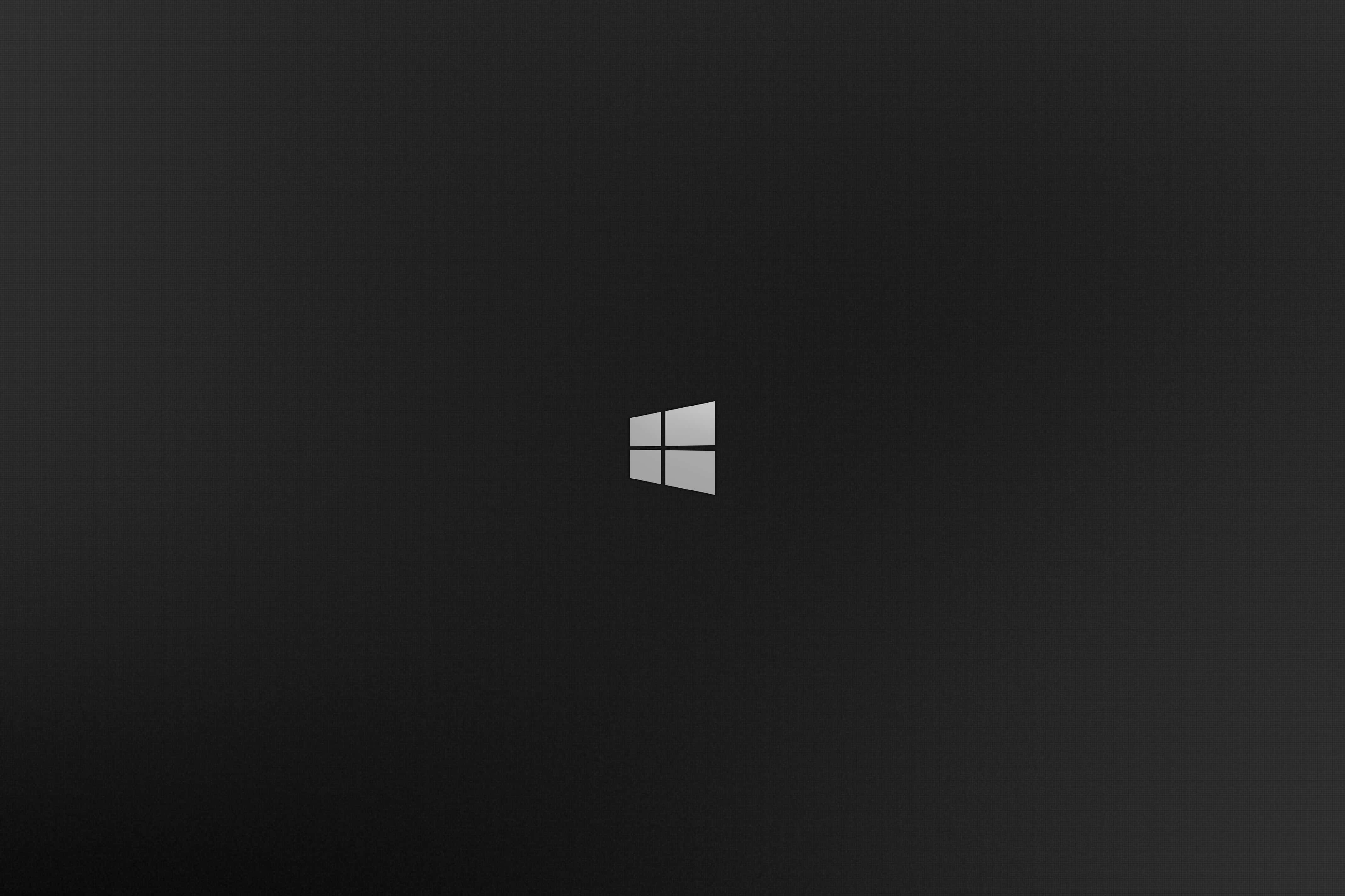 Windows 1, black, silver, 4K Desktop Wallpaper