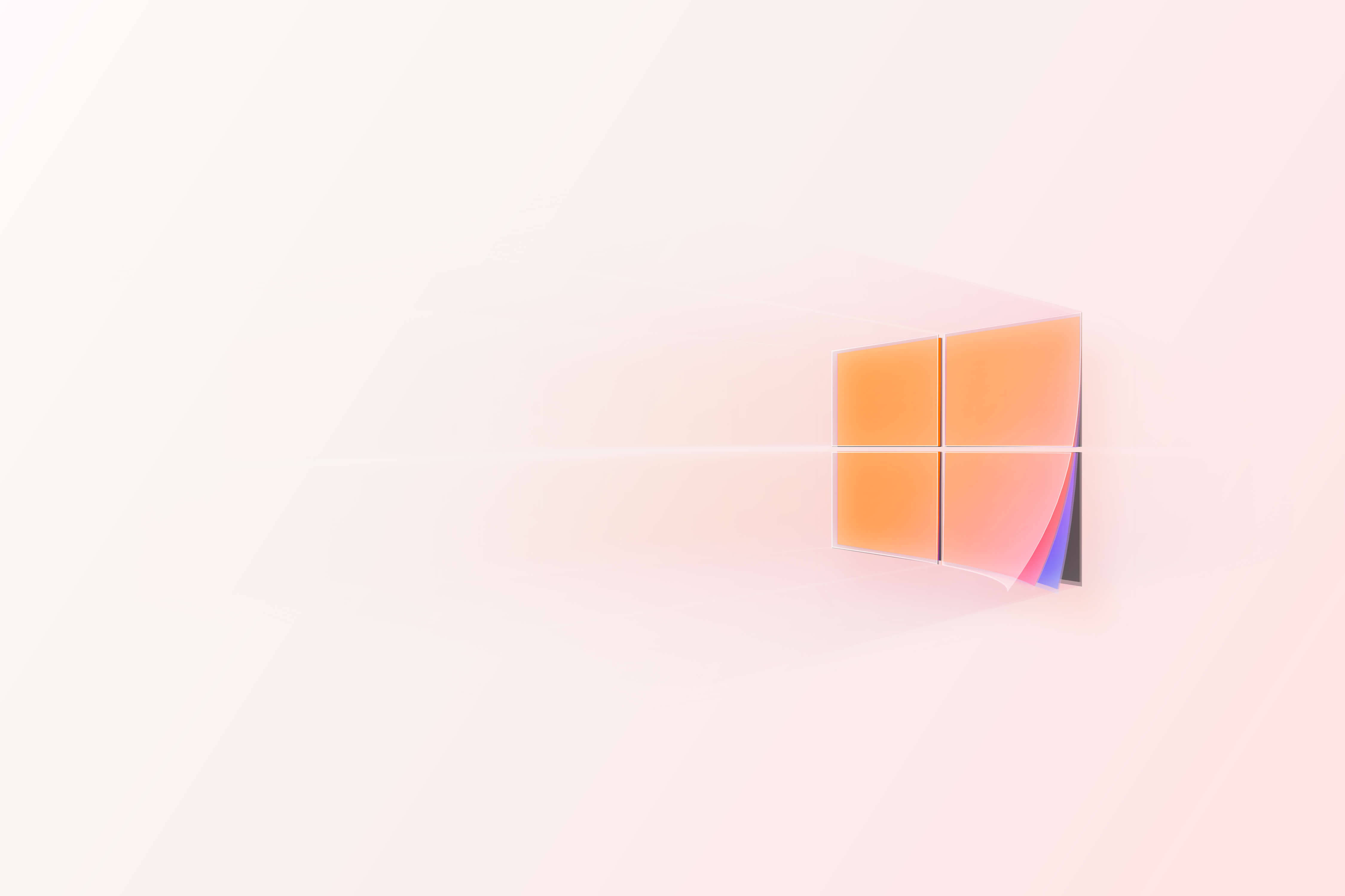 Windows 10 HD, pastel, gradient orange and purple panels, 4K Desktop Wallpaper