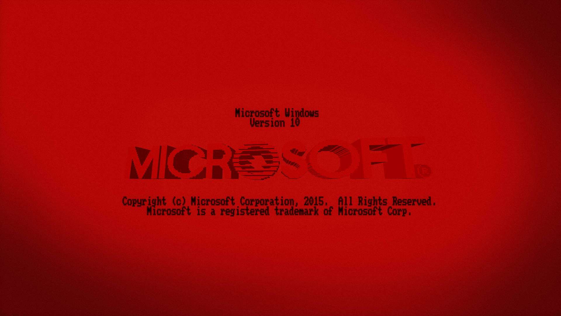 Windows 10, red cover screen, Full HD Desktop Wallpaper