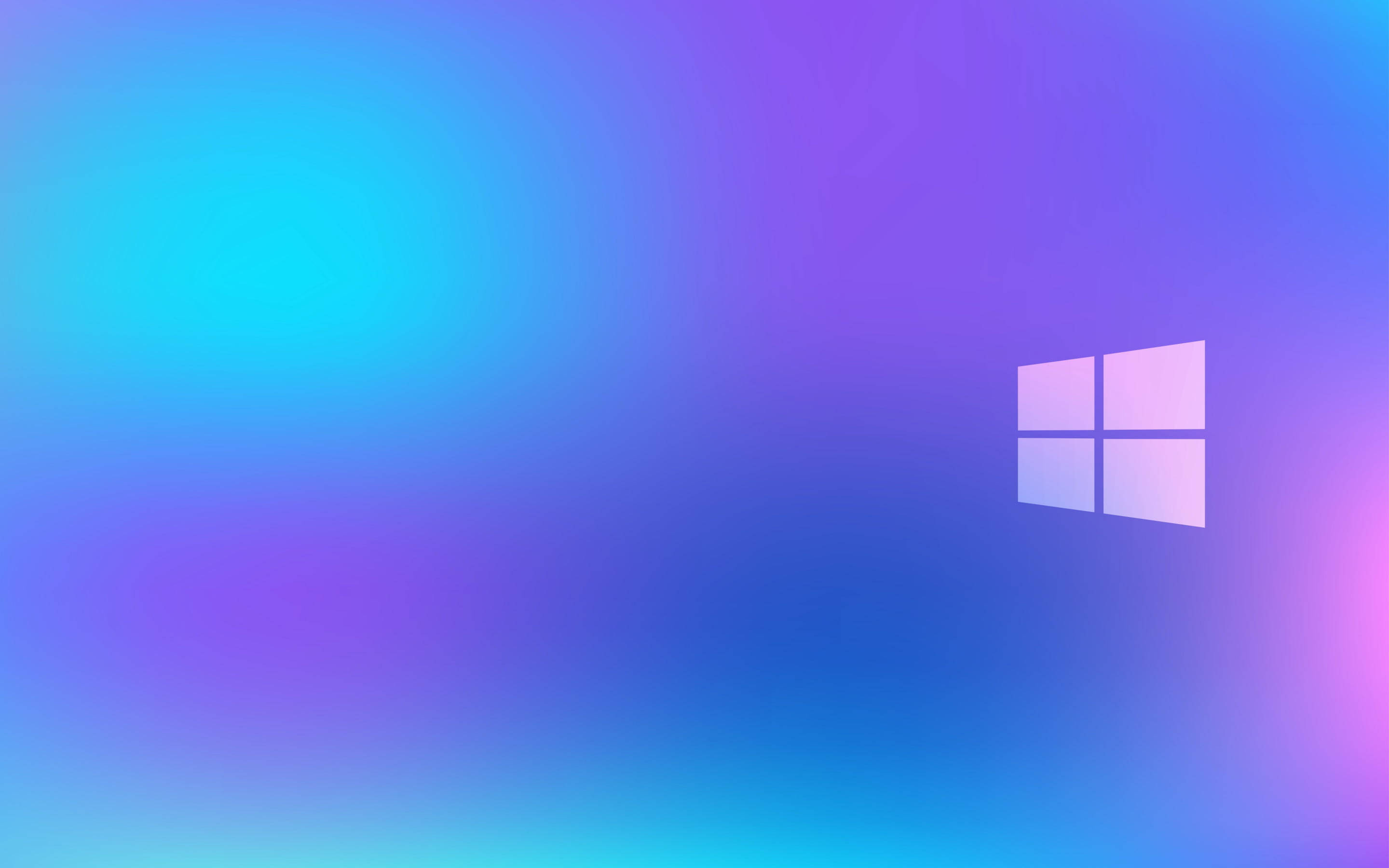 Windows 11 Logo, soft blue, purple hues, 2K Desktop Wallpaper