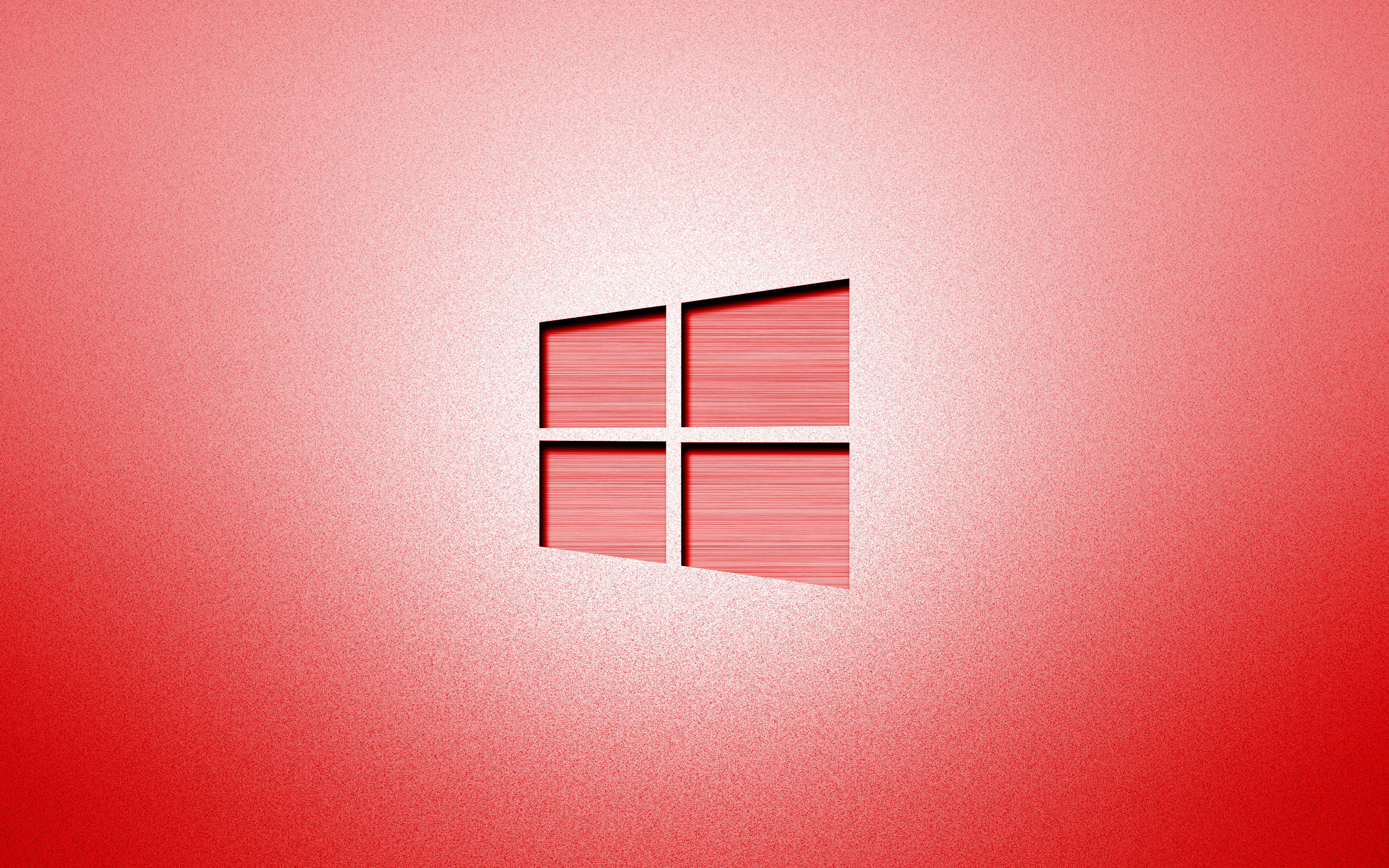 Windows 11 Logo, red gradient, white Windows logo, 4K Desktop Wallpaper