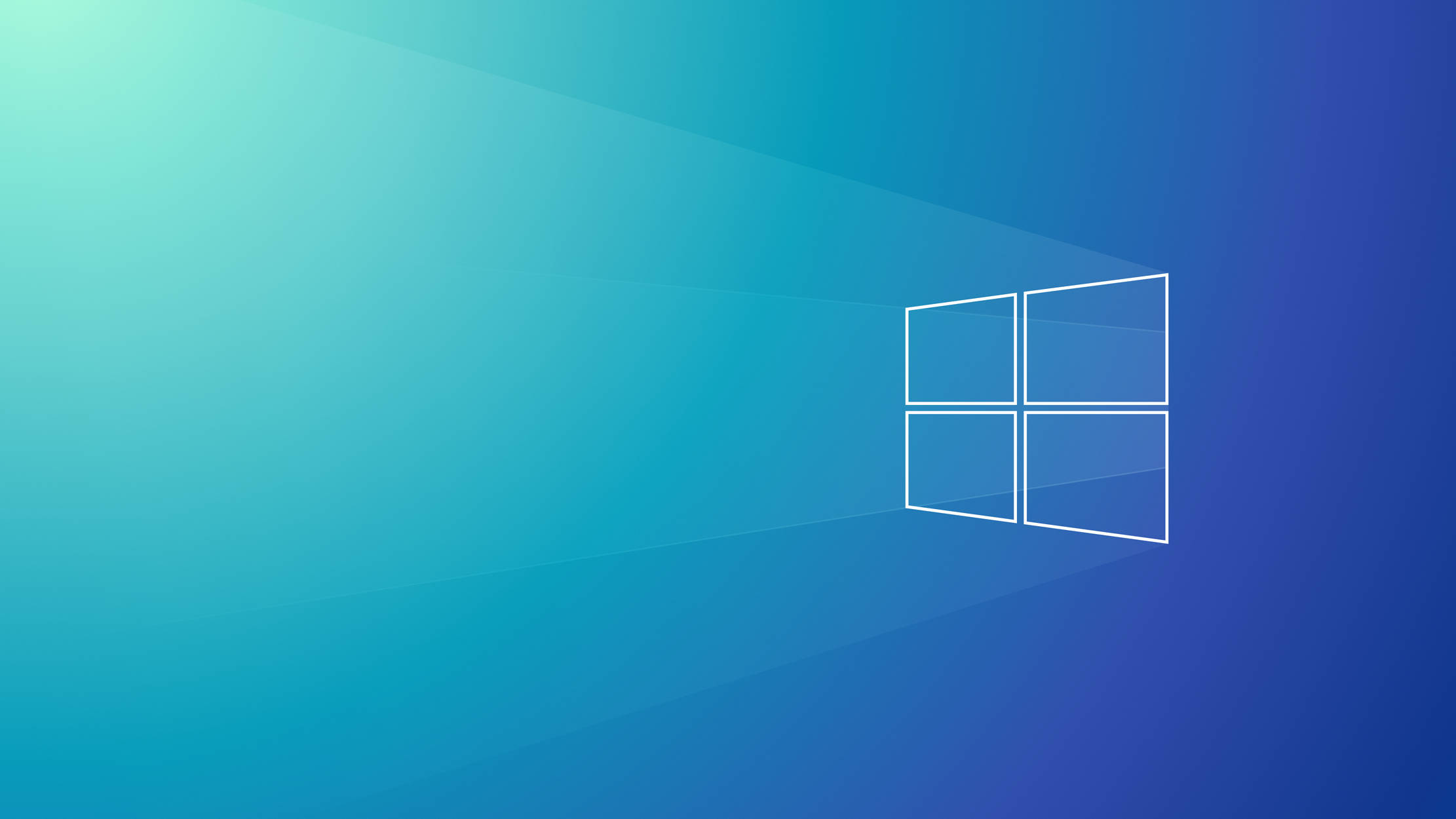 Windows 11, minimalist, blue, Full HD Desktop Wallpaper