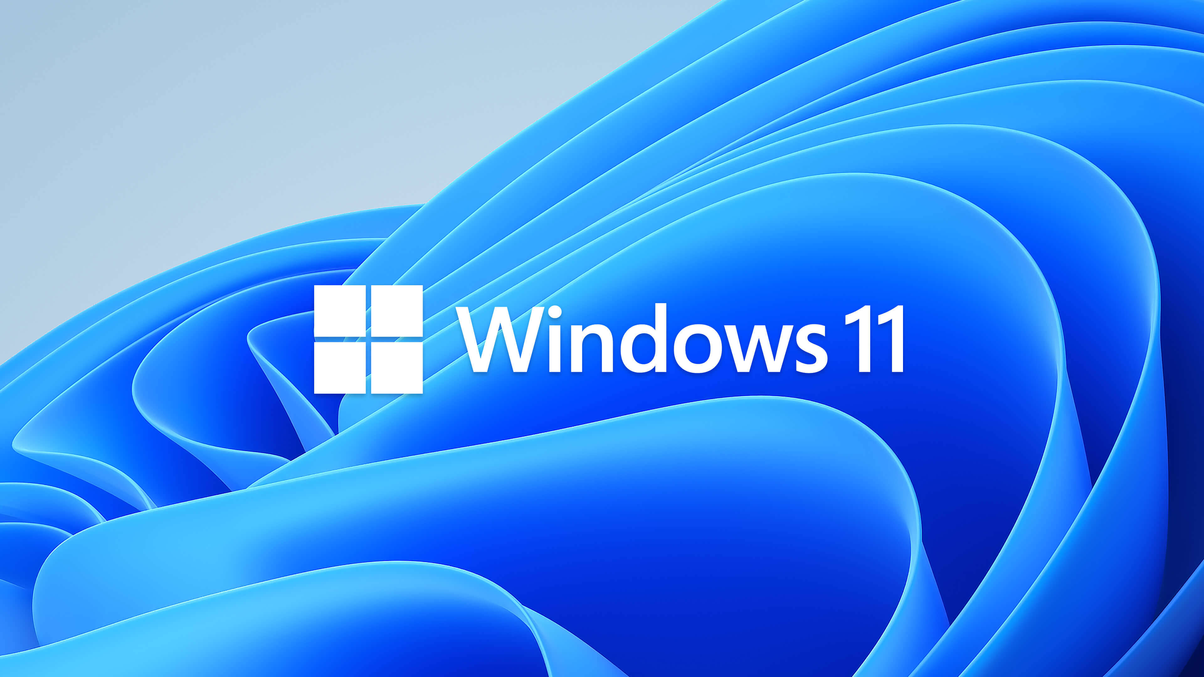 Windows 11, blue wave, soft gradients, 4K Desktop Wallpaper