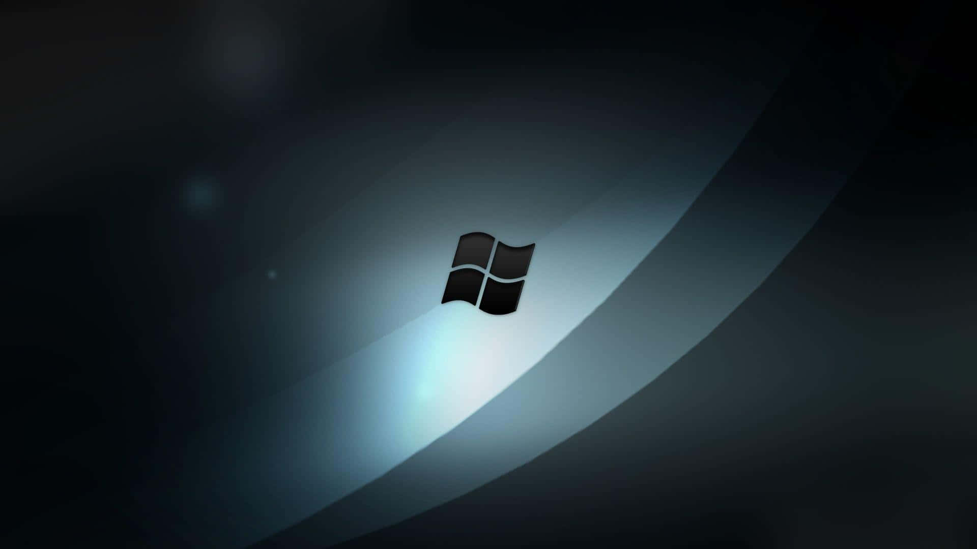 Windows, black, dark gradient, Full HD Desktop Wallpaper