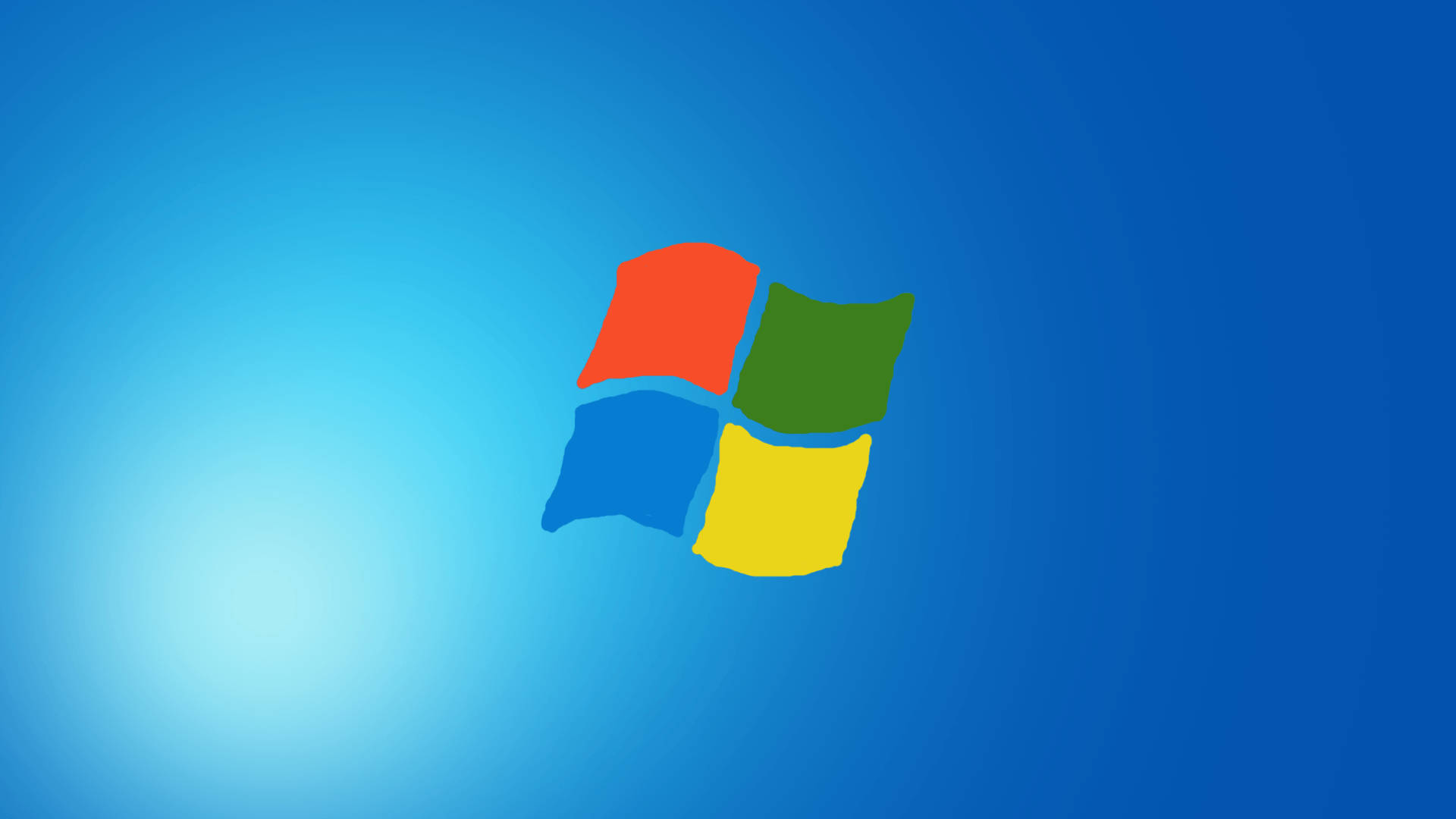 Original Windows Paint, Windows logo, red green blue and yellow panes, Full HD Desktop Wallpaper