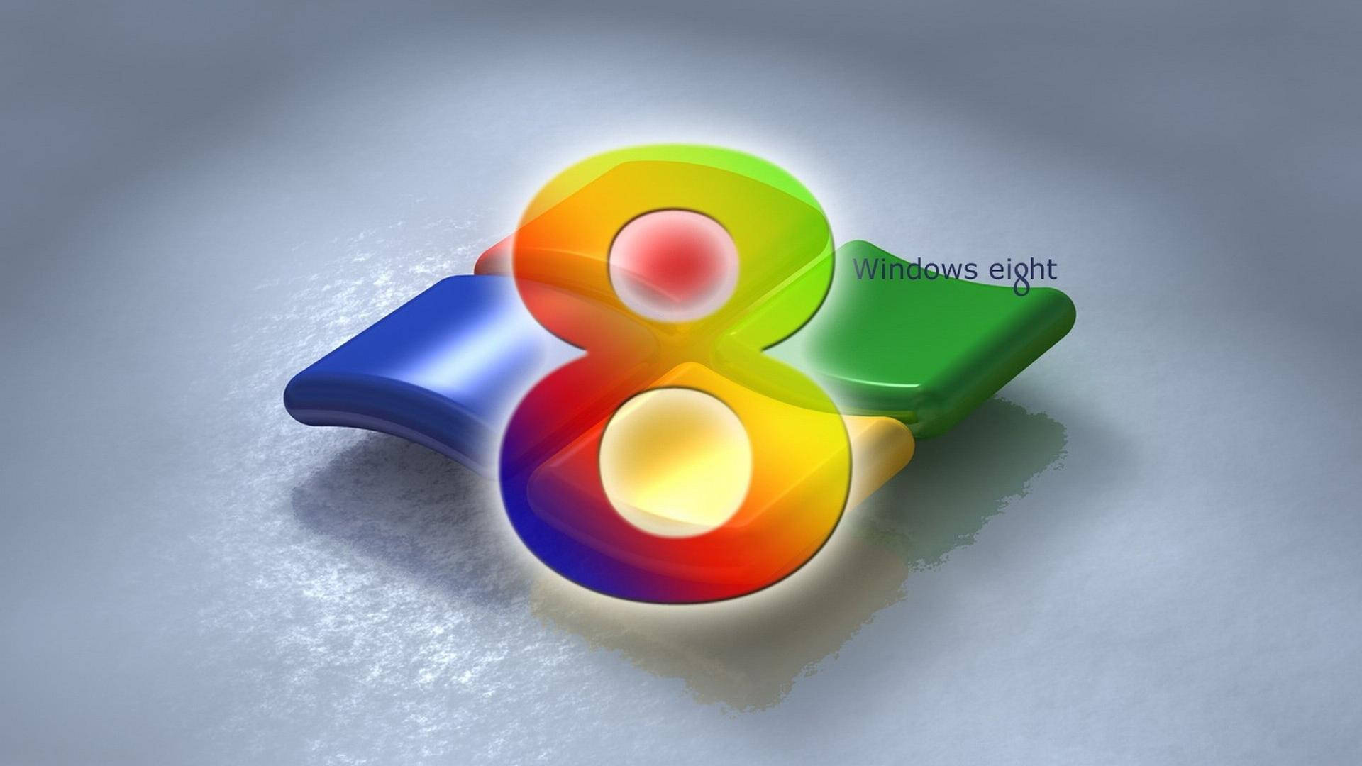 Windows 8, colorful, glossy, Full HD Desktop Wallpaper