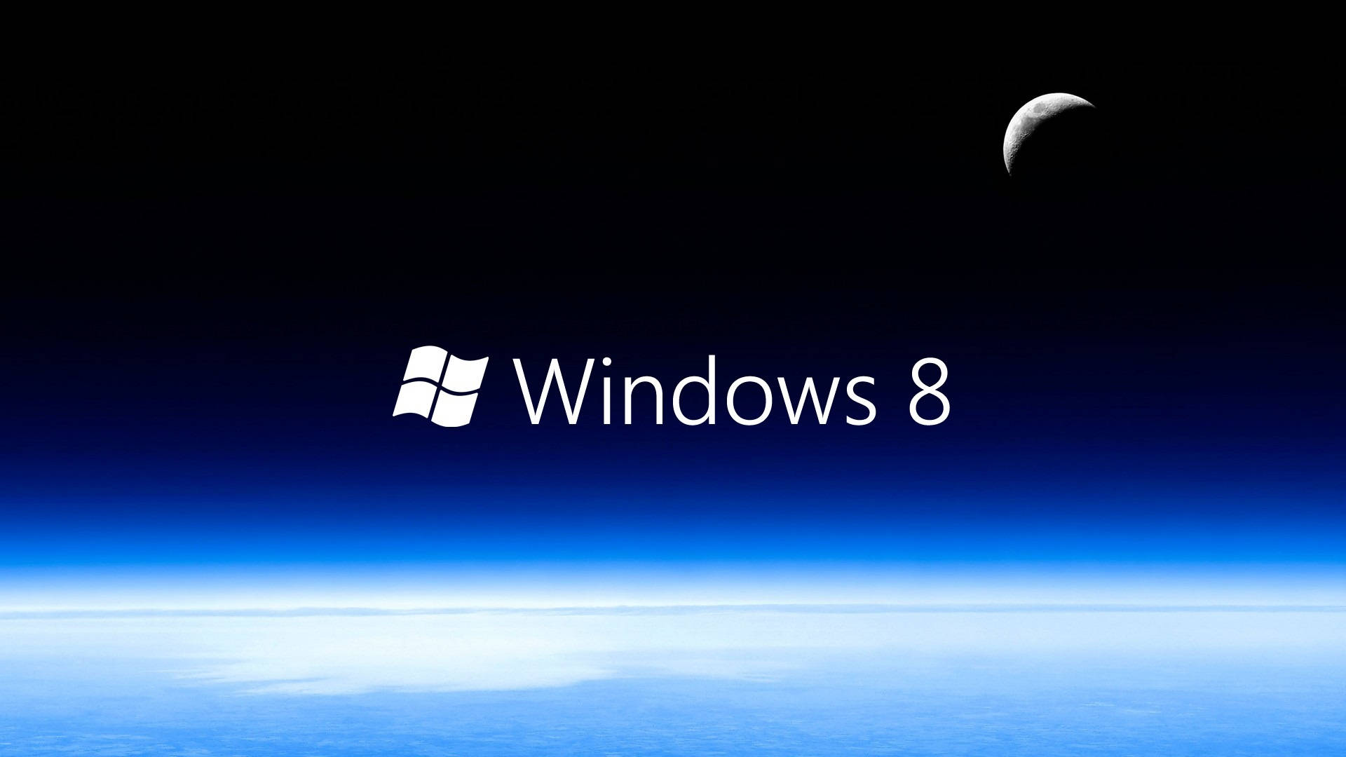 Windows 8, Earth, blue curve, Full HD Desktop Wallpaper