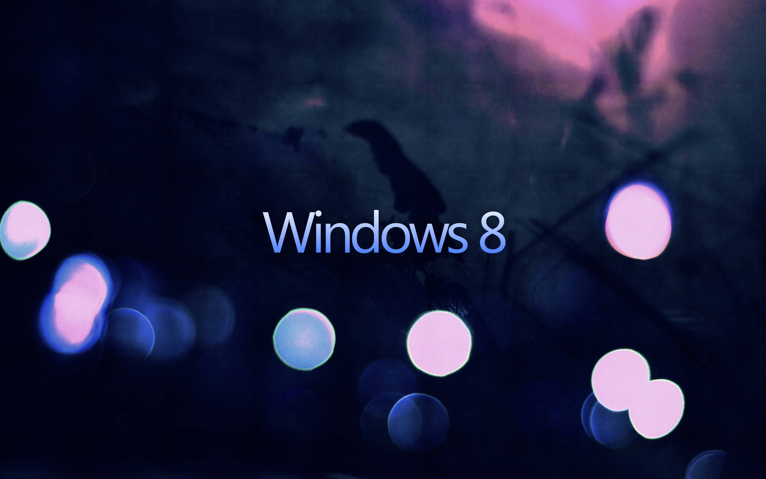 Windows 8, Windows 8 logo, dark background, 2K Desktop Wallpaper