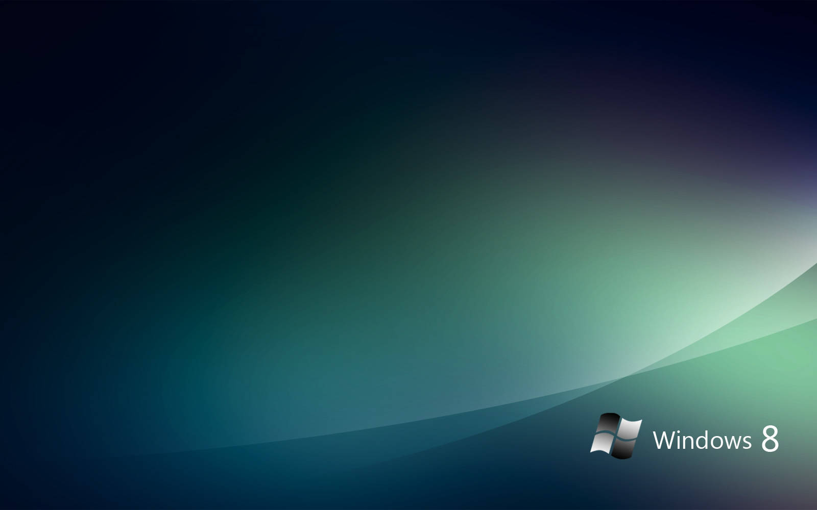 Windows 8, dark blue, teal green, HD Desktop Wallpaper