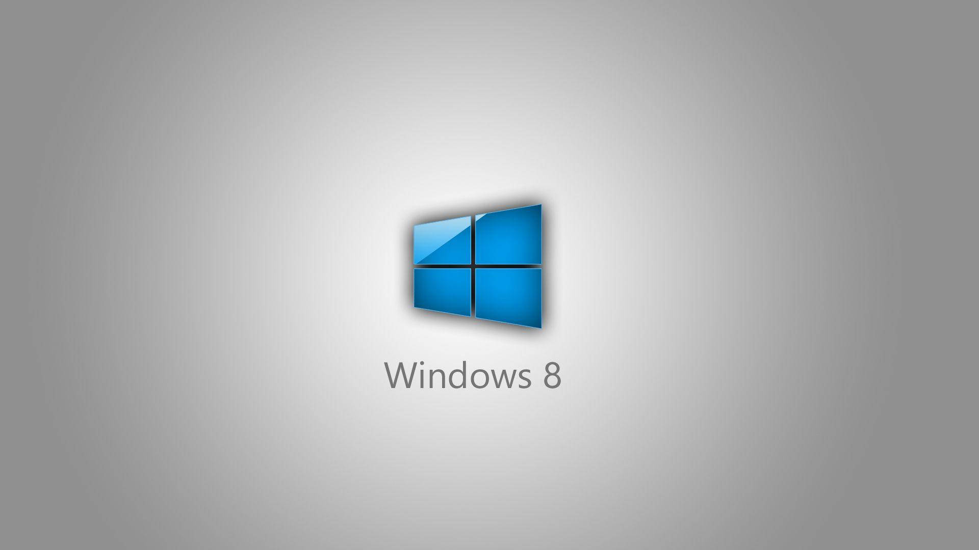 Windows 8, white gradient, soft gray gradient, Full HD Desktop Wallpaper