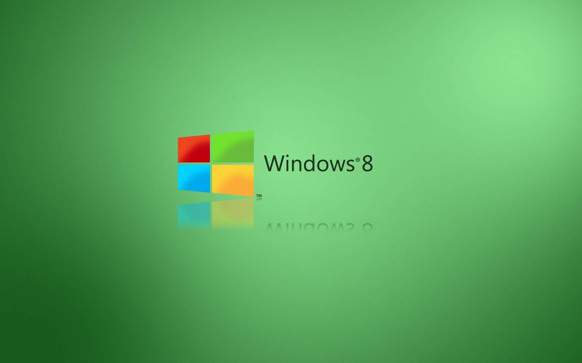 Windows 8, green gradient, Windows 8 logo, Full HD Desktop Wallpaper
