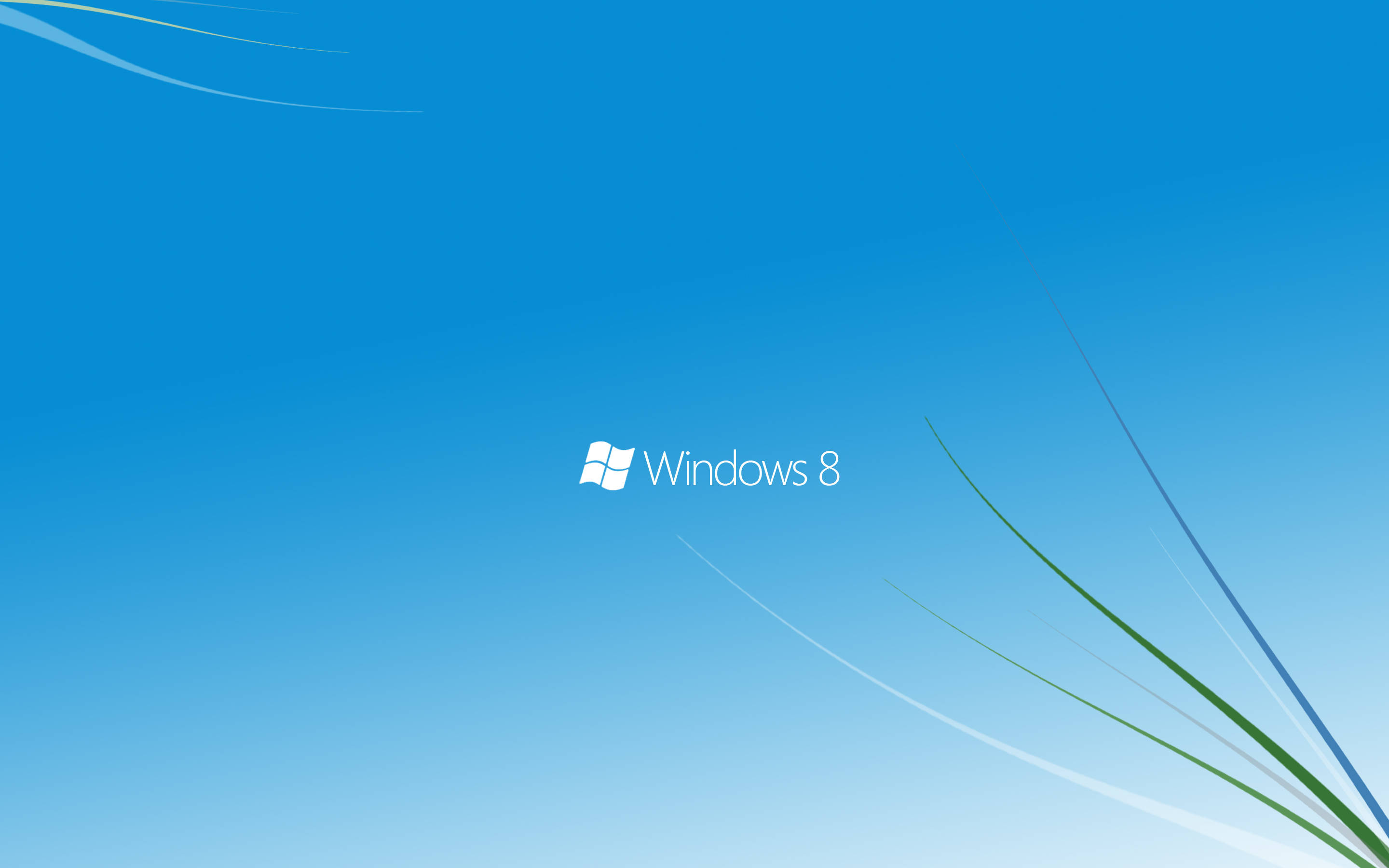 Windows 8, blue background, gradient blue, 2K Desktop Wallpaper