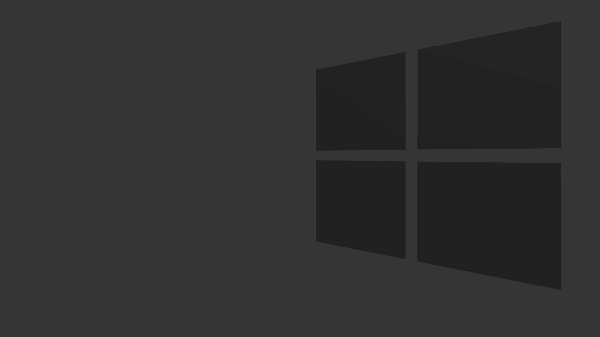 Windows 8, dark gray, minimalist Windows logo, Full HD Desktop Wallpaper
