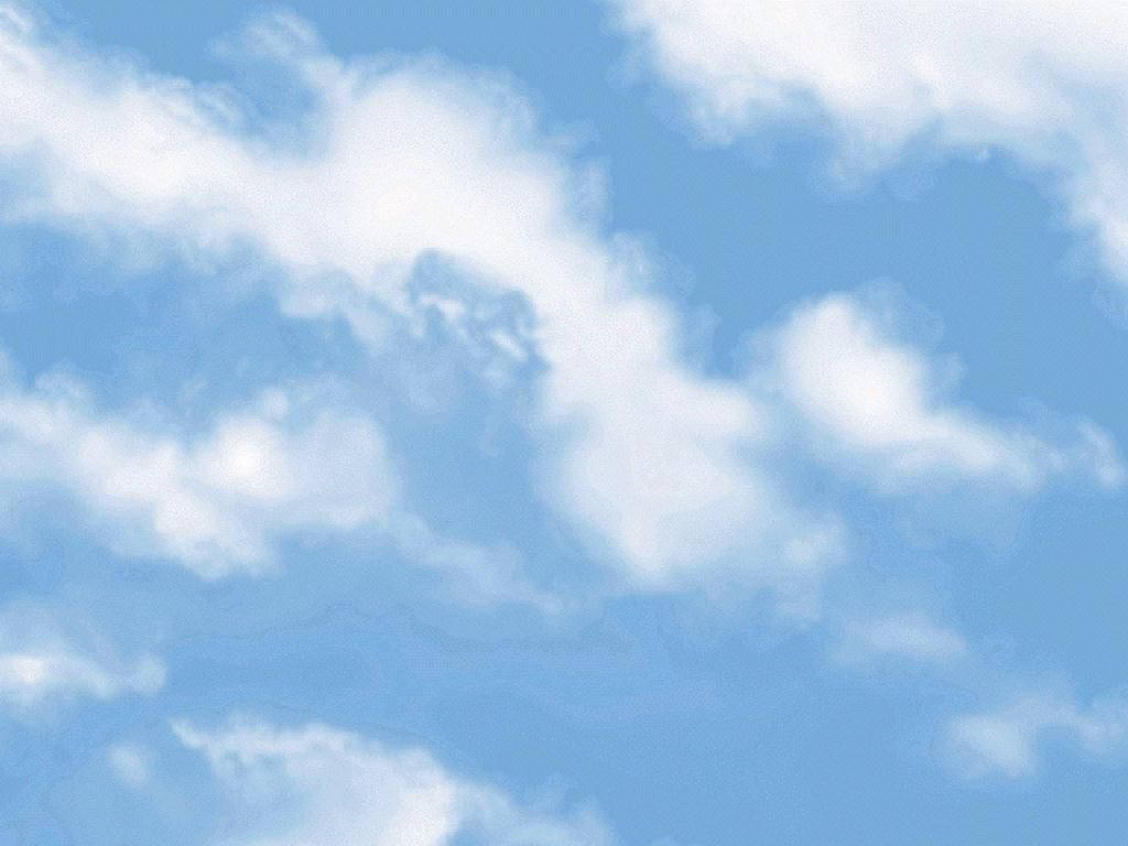 Windows 95, clouds, light blue sky, SD Desktop Wallpaper