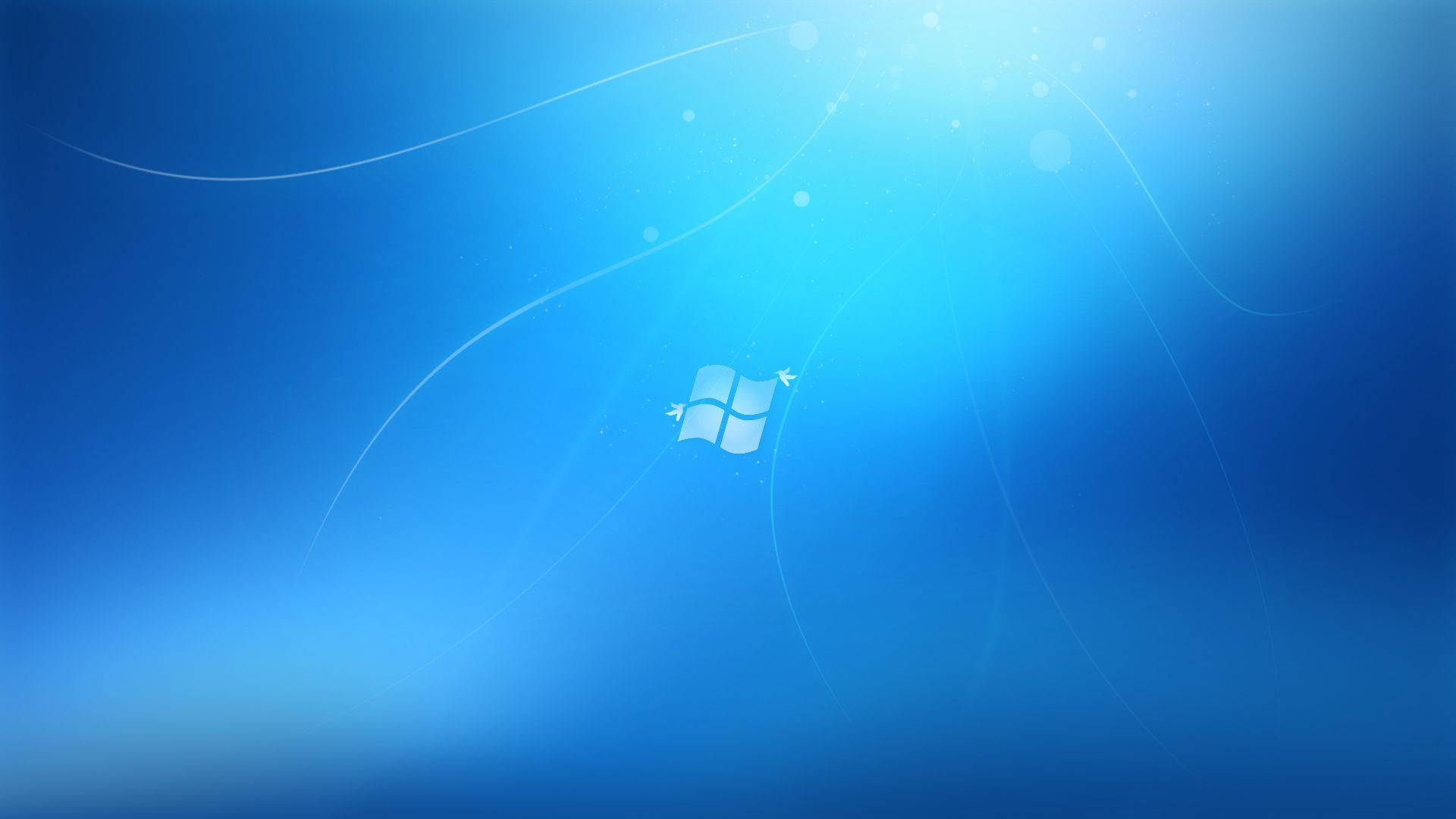 Windows logo, blue gradient, glowing, Full HD Desktop Wallpaper