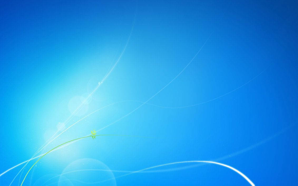 blue background, glowing white streaks, green leaf, SD Desktop Wallpaper