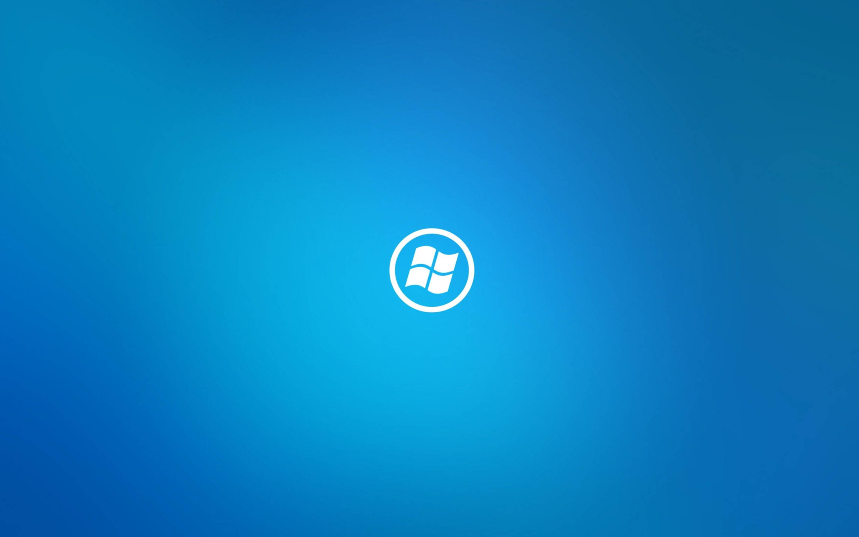 Windows logo, blue gradient, white Windows logo, 2K Desktop Wallpaper