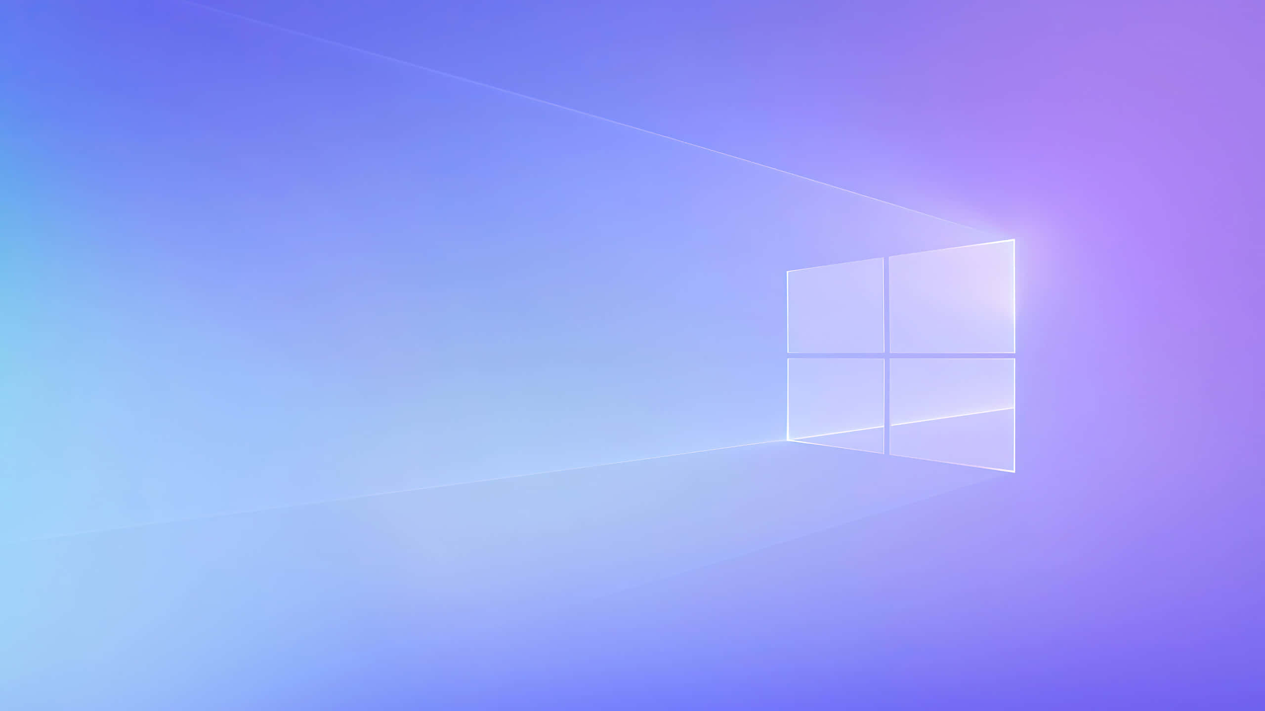 Windows 11, Windows logo, gradient purple and blue, 2K Desktop Wallpaper