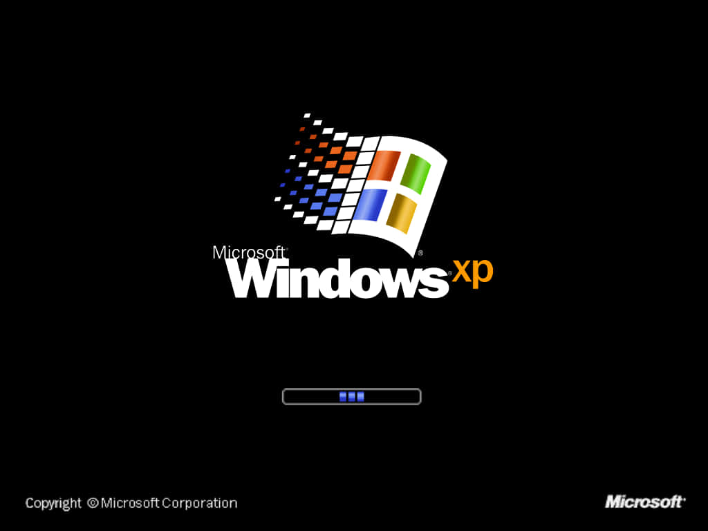 Windows XP, logo, startup screen, SD Desktop Wallpaper