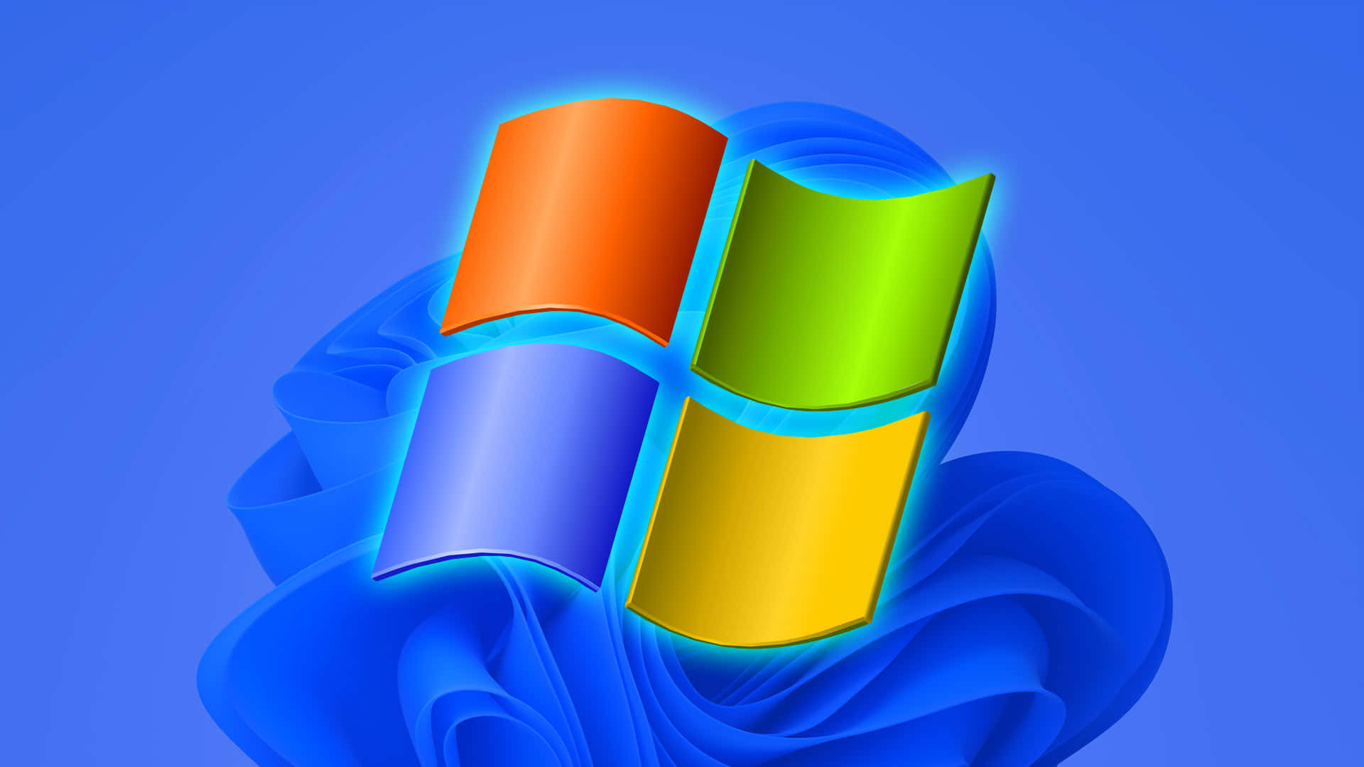 Windows XP Logo, orange, green, Full HD Desktop Wallpaper