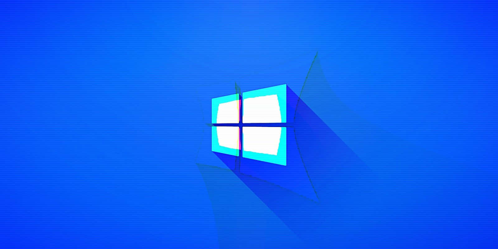 Windows logo, blue background, glowing, HD Desktop Wallpaper