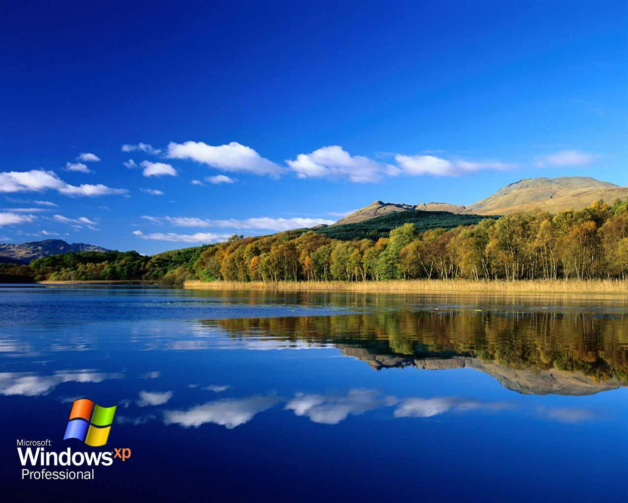 Windows XP, default computer background, serene lake, HD Desktop Wallpaper