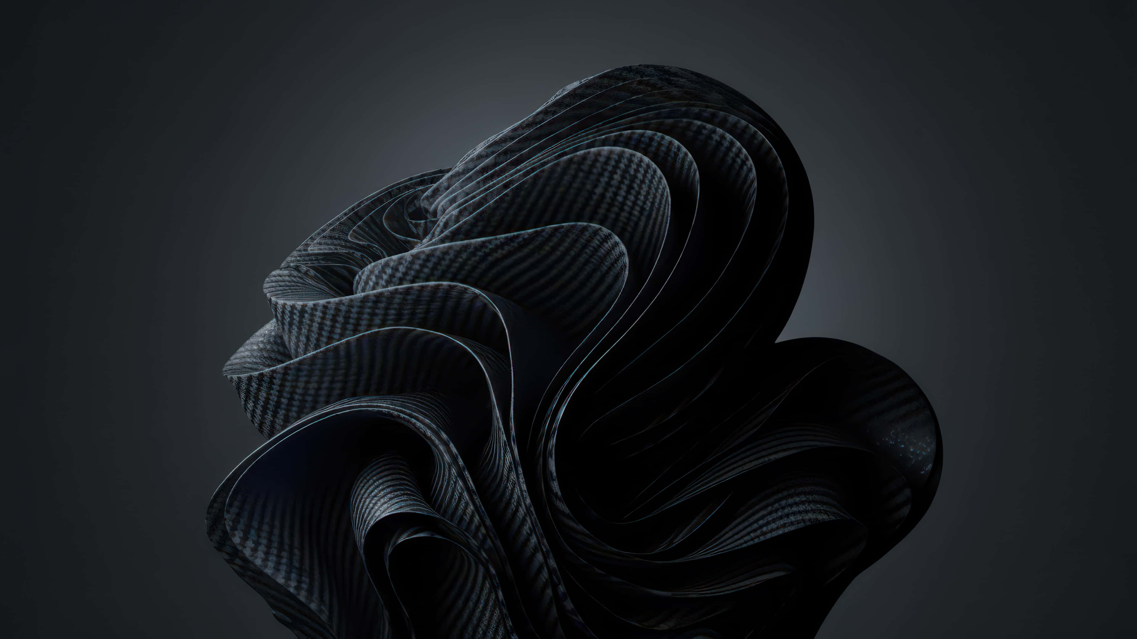 black carbon fiber, bloom modded, dark gray gradient, 4K Desktop Wallpaper