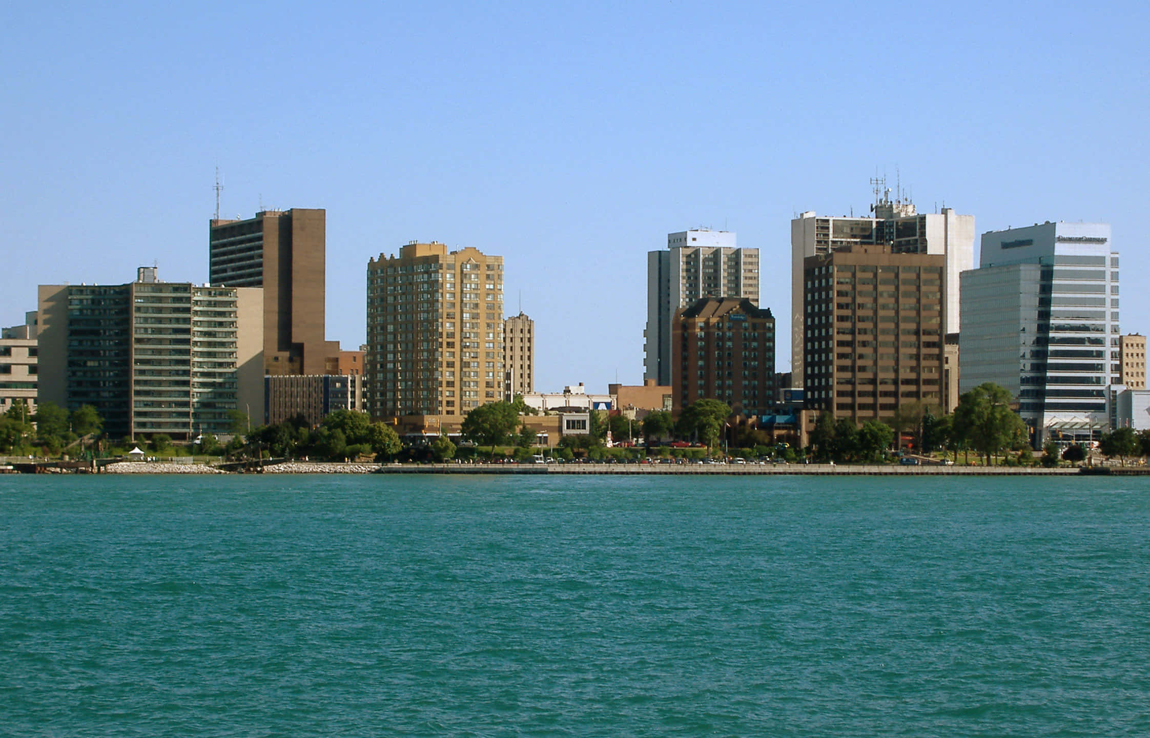 Windsor, skyline, waterfront, Full HD Desktop Wallpaper