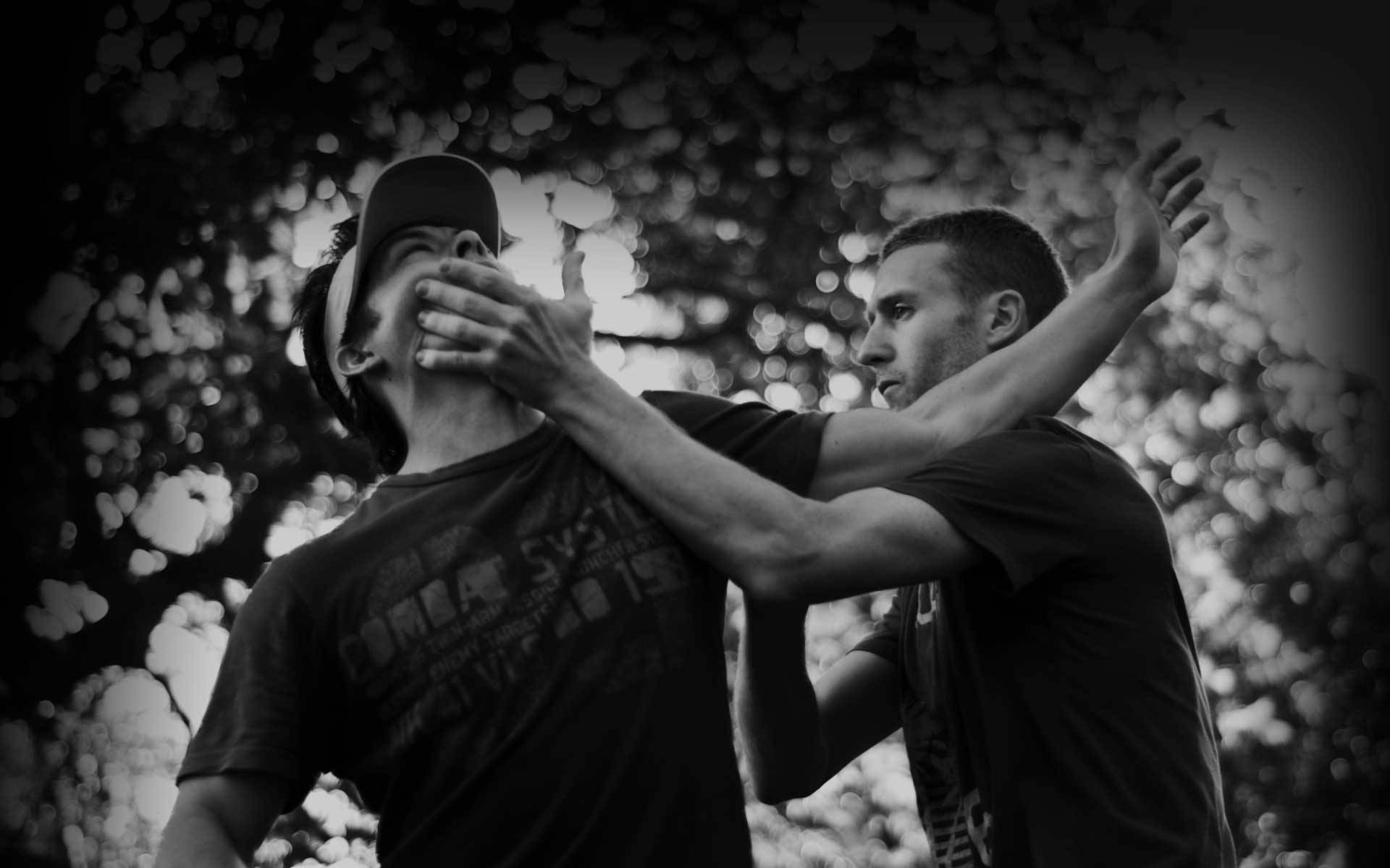Wing Chun, black and white, two men, Full HD Desktop Wallpaper