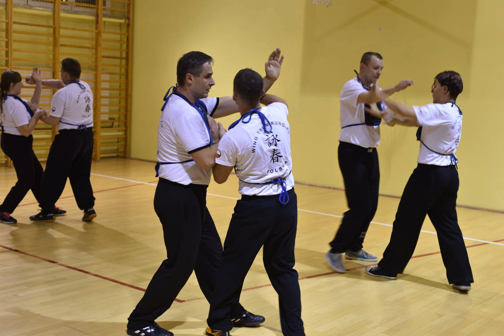 Wing Chun, white shirts, black pants, Full HD Desktop Wallpaper