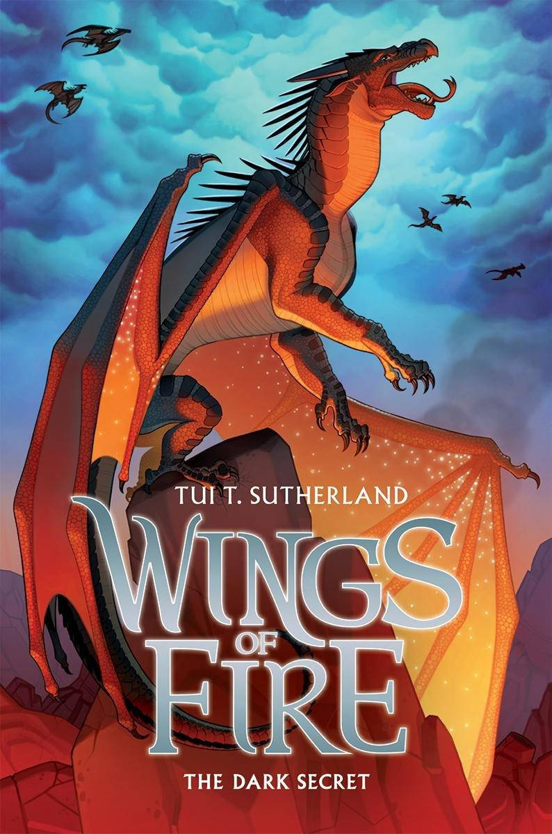 Wings Of Fire, orange dragon, spiked wings, SD Phone Wallpaper