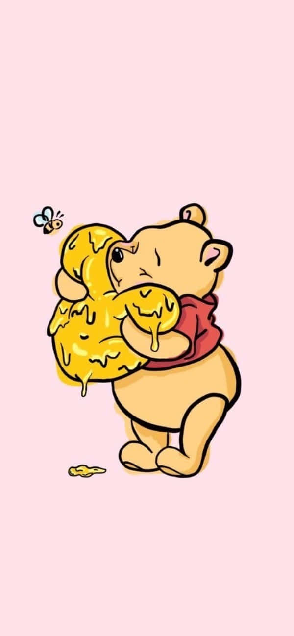 Winnie The Pooh, honey pot, bee, HD Phone Wallpaper