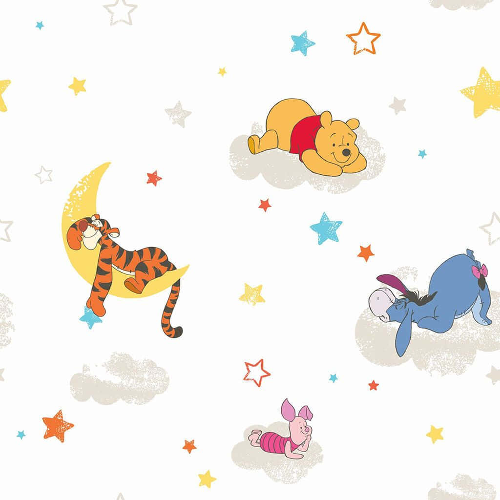 Winnie The Pooh Classic, Winnie The Pooh, clouds, SD Desktop Wallpaper