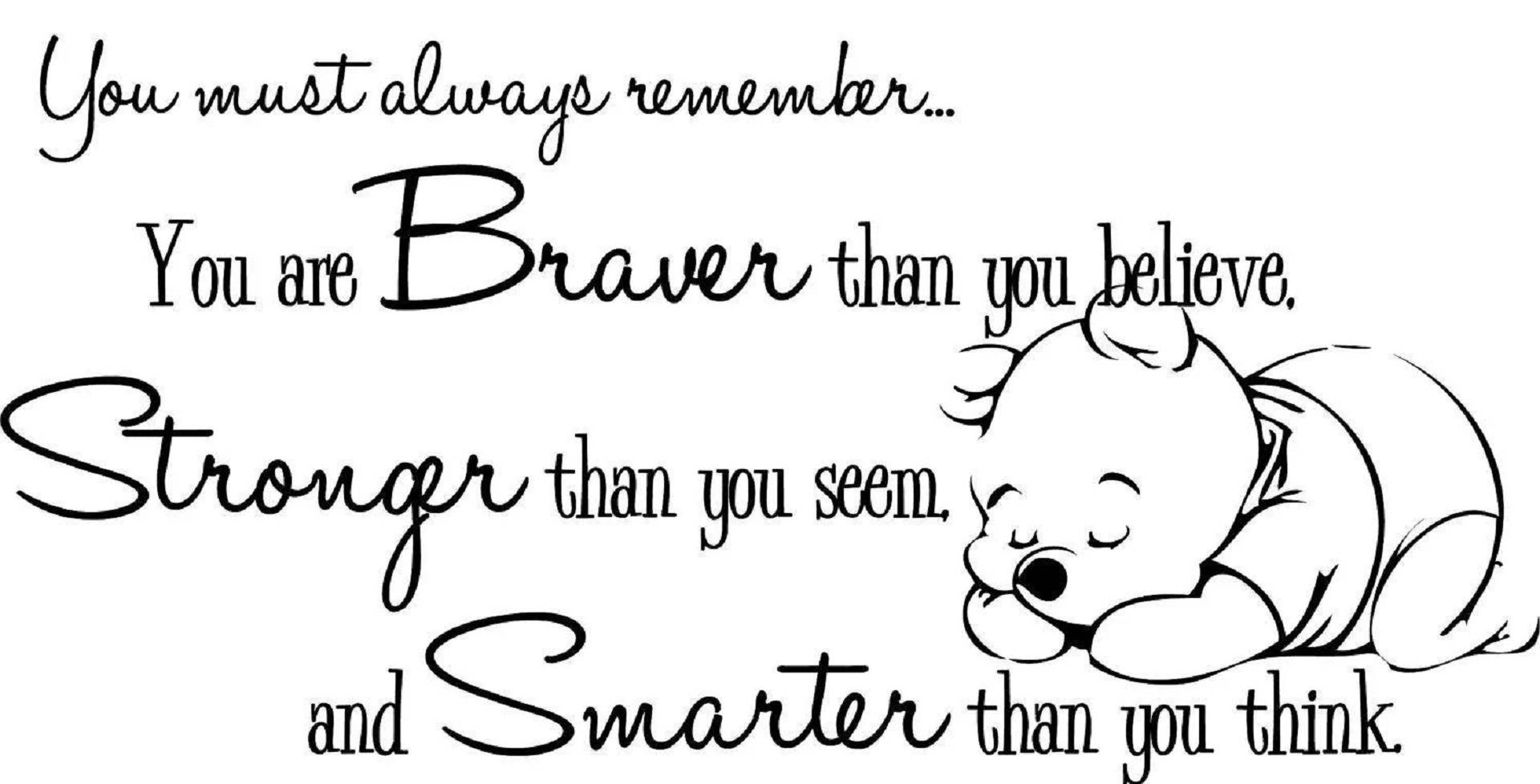 Winnie the Pooh, black and white line drawing, inspirational quote, Full HD Desktop Wallpaper