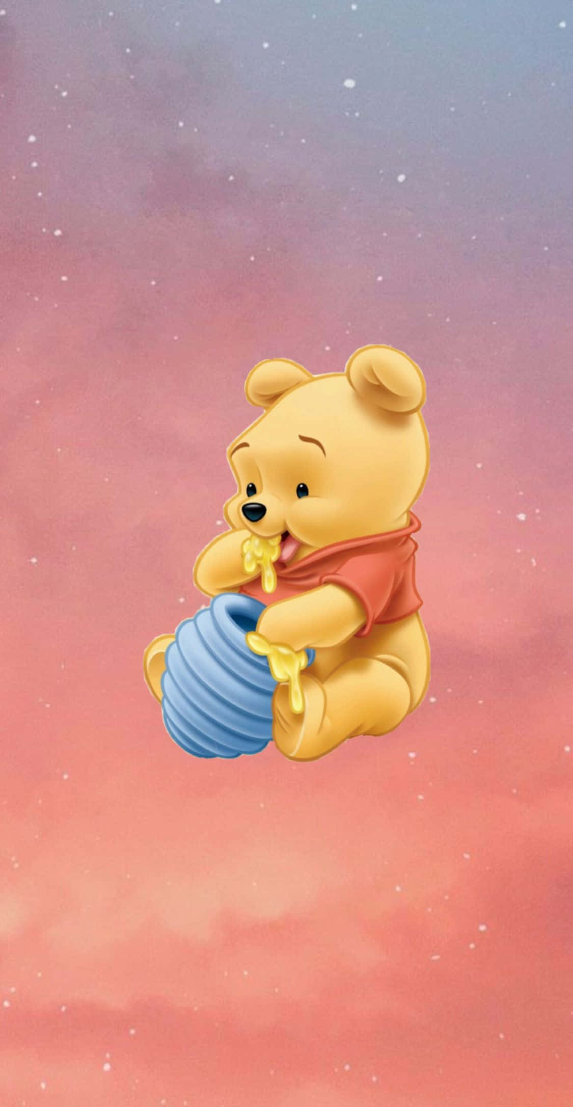 Winnie The Pooh, honey pot, blue honey pot, Full HD Phone Wallpaper