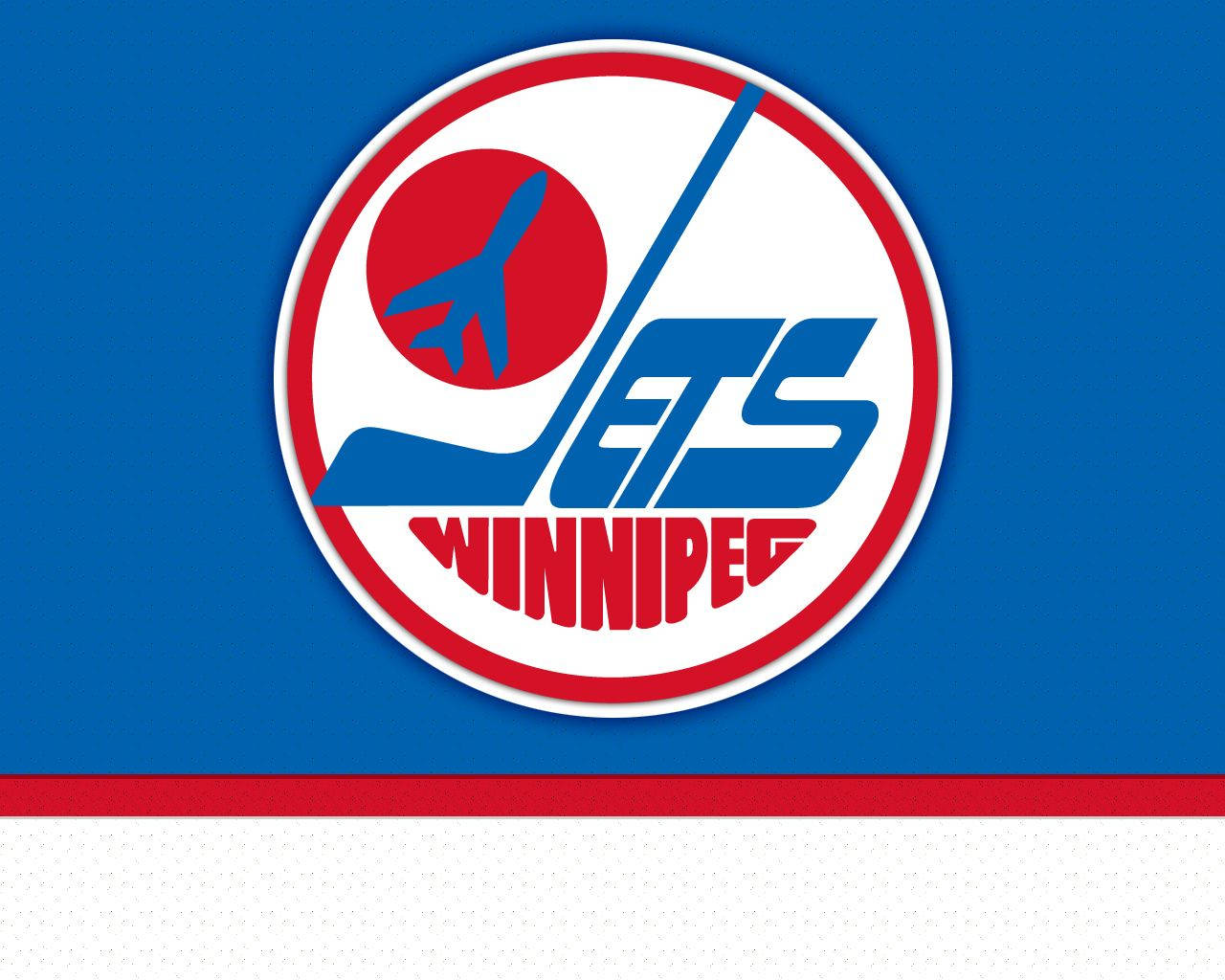 Winnipeg Jets, vintage retro style logo, blue airplane, HD Desktop Wallpaper