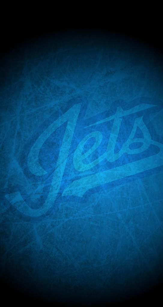 Winnipeg Jets, vintage blue Jets logo, textured scratched background, SD Phone Wallpaper