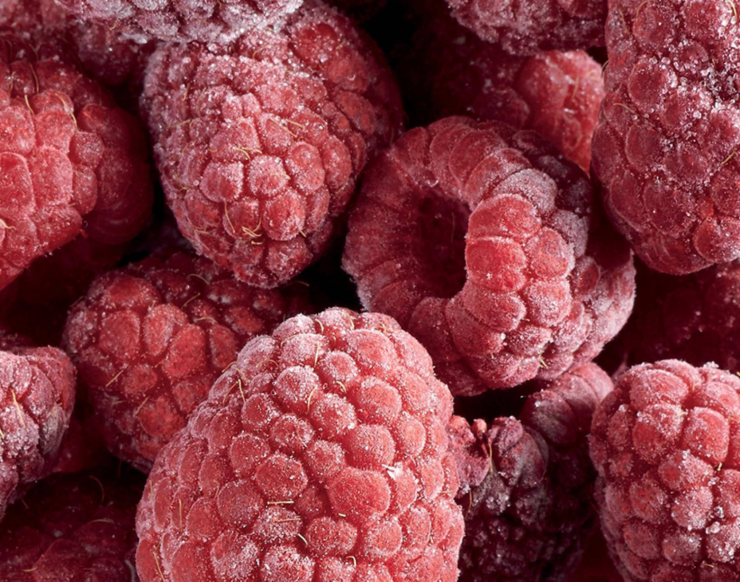 red raspberries, frost, textured surface, HD Desktop Wallpaper