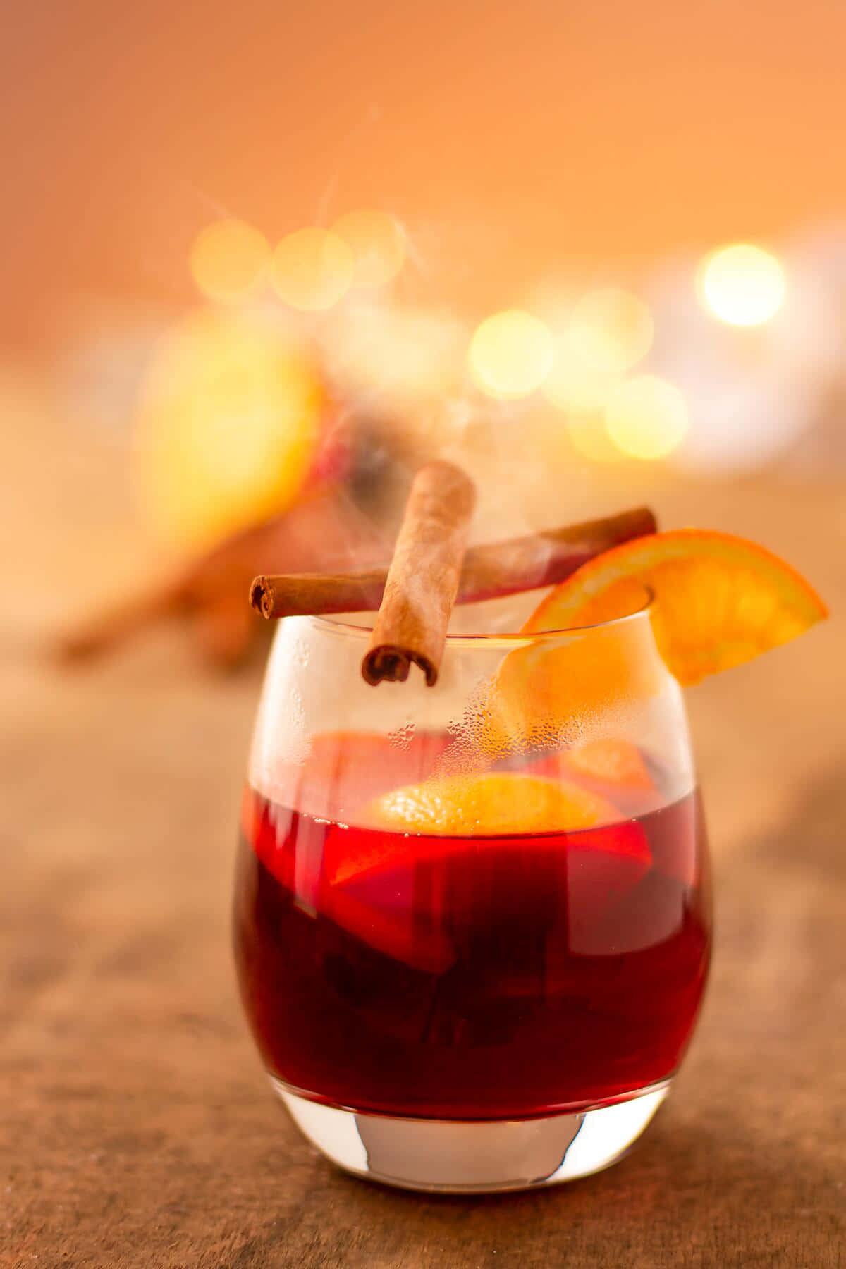 spiced mulled wine, cinnamon sticks, orange slices, HD Phone Wallpaper