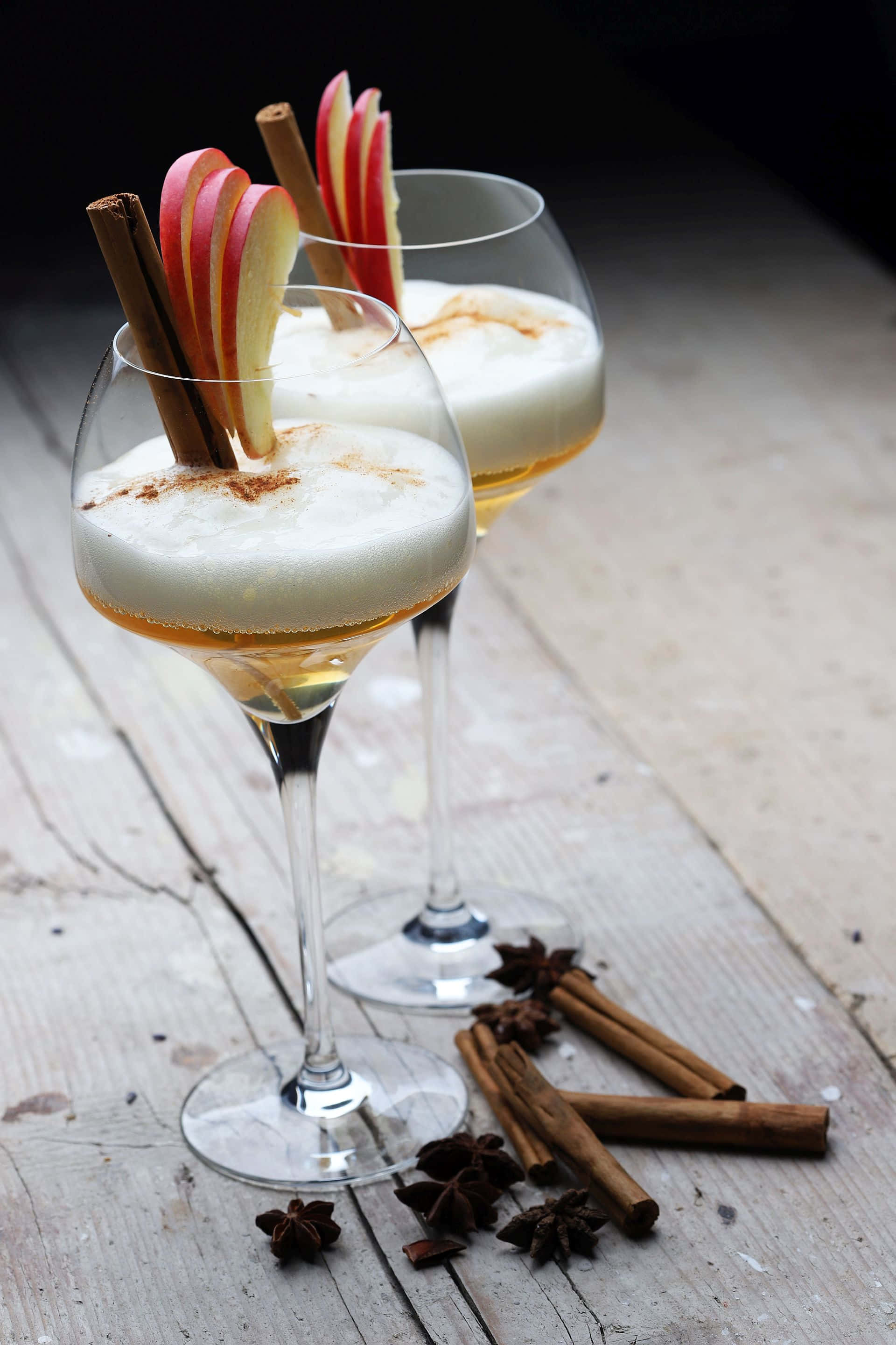 winter drinks, cocktails, foam, 2K Phone Wallpaper