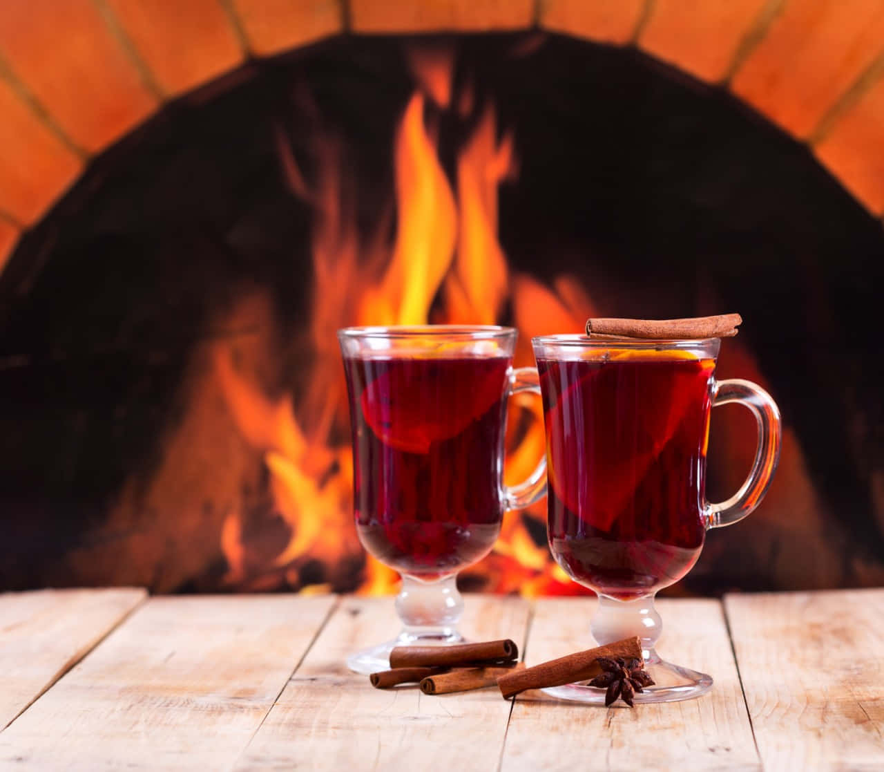 spiced mulled wine, cinnamon sticks, star anise, HD Desktop Wallpaper