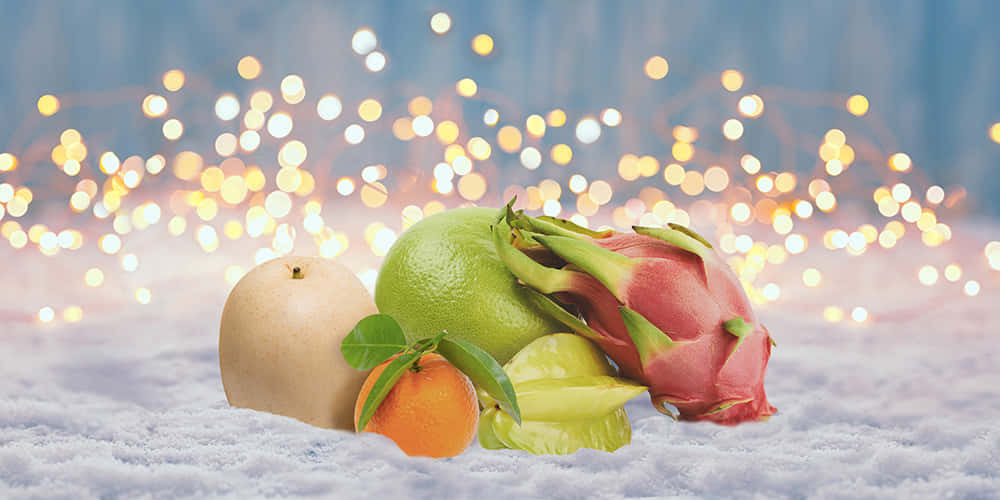 Winter Fruits, tropical fruits, citrus fruits, SD Desktop Wallpaper