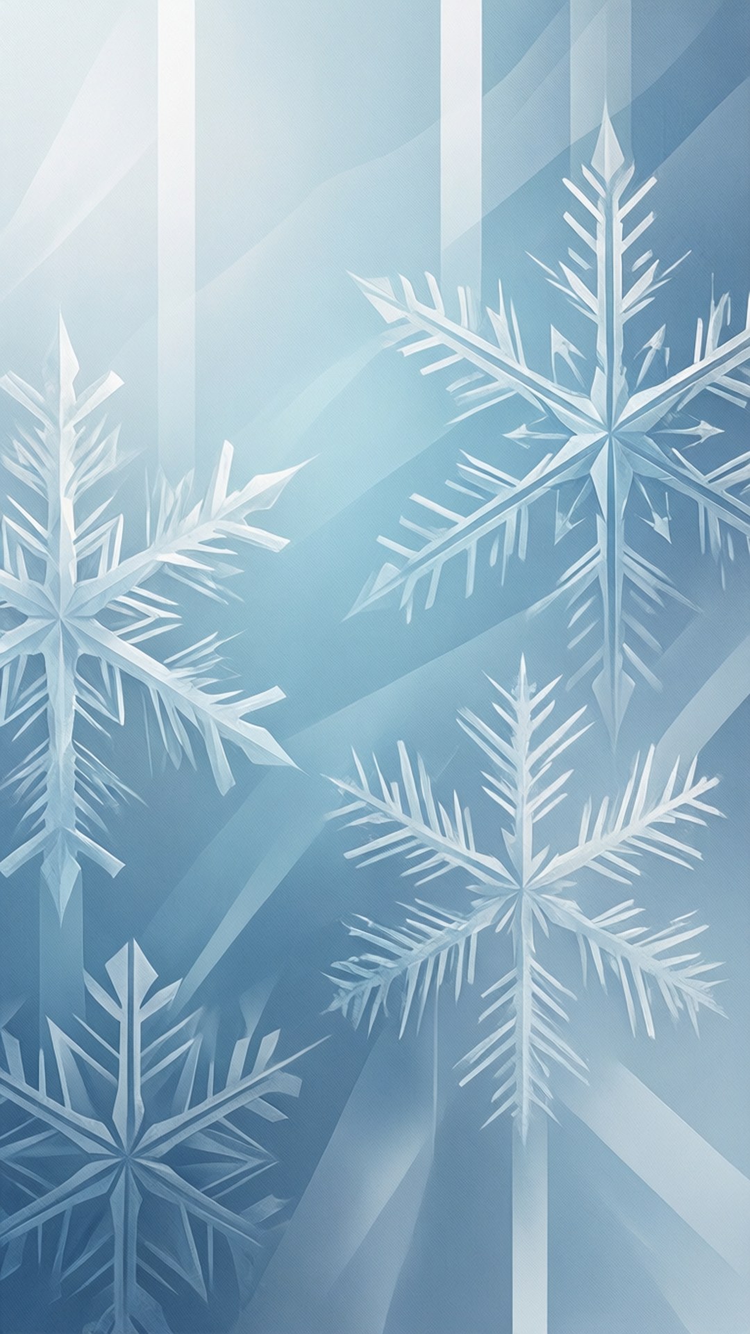blue, geometric, snowflake, Full HD Phone Wallpaper