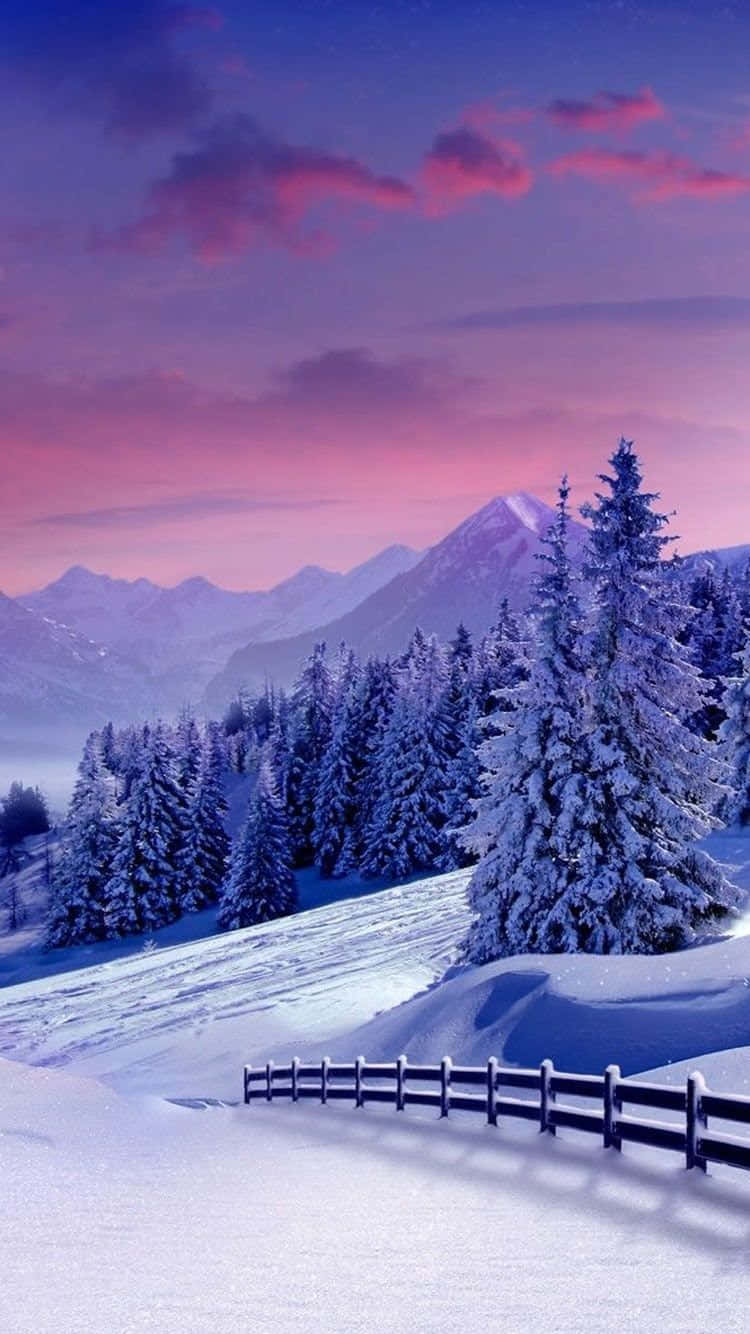 Nature Winter, iPhone, snowy mountain landscape, HD Phone Wallpaper